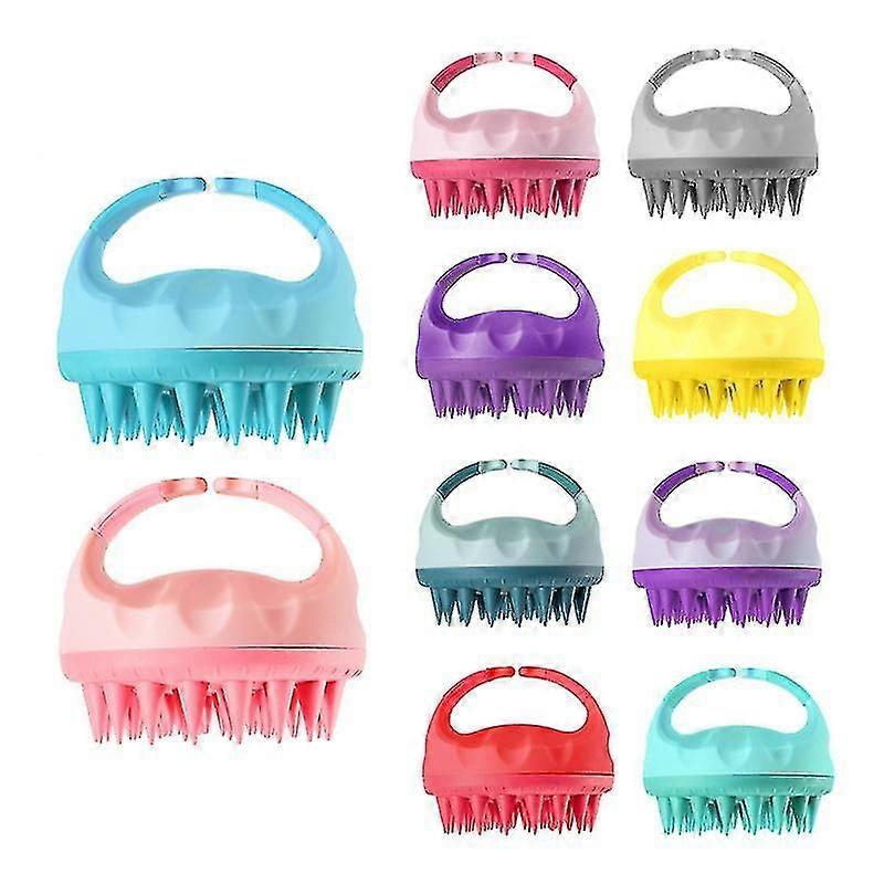 Hair Scalp Massager Silicone Bristle Head Massage Tool (Multiple Uses)