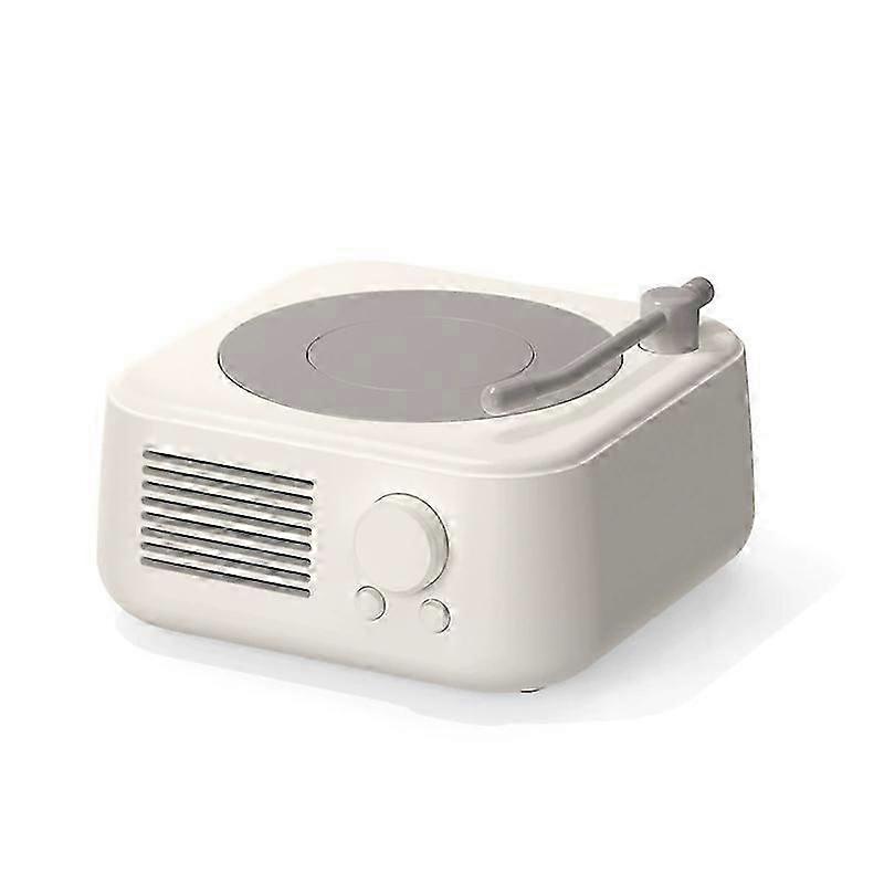 Portable wireless speaker, suitable for office, bedroom, home decor, white