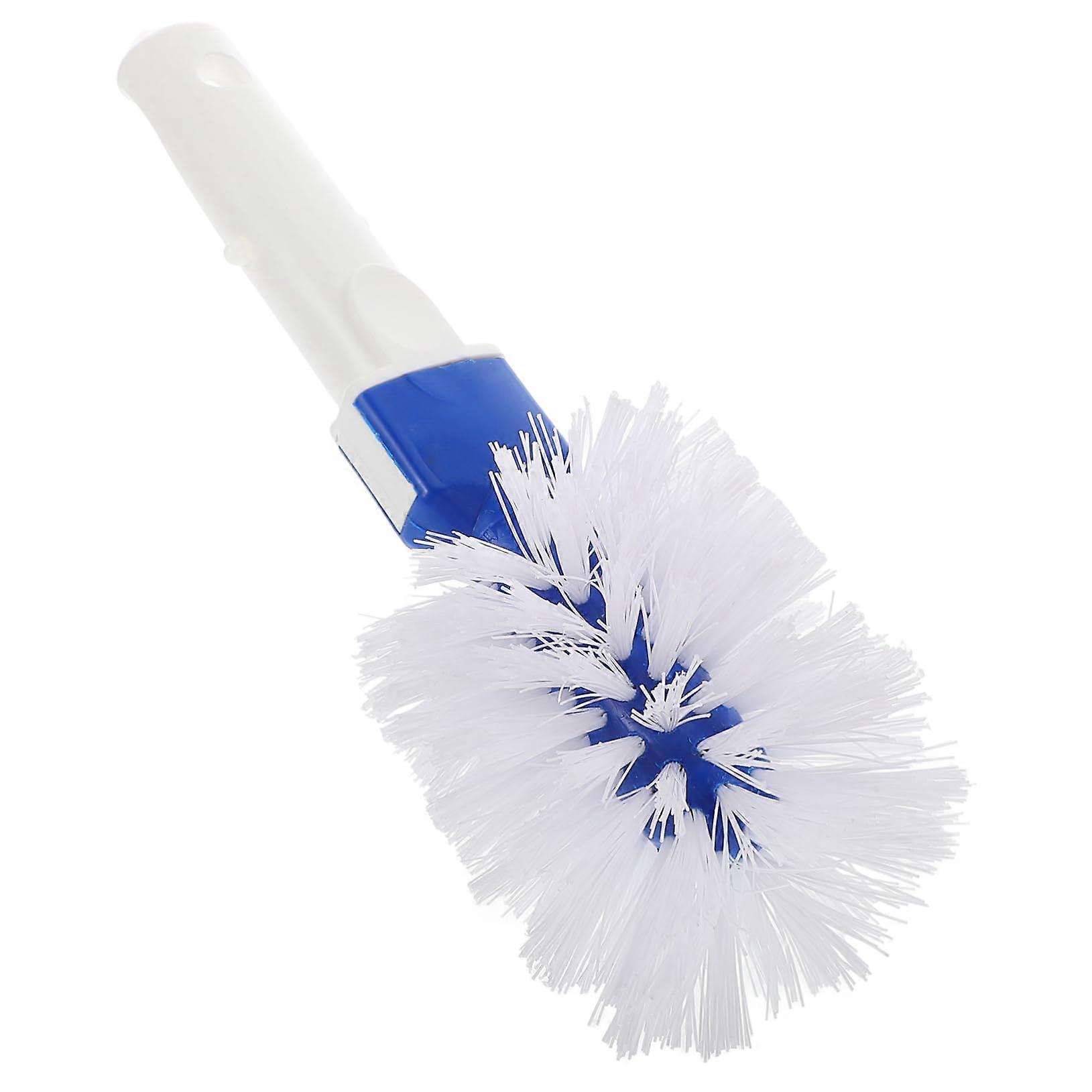 Pool Cleaning Accessories Corner Brush Head with Short Handle for Cleaning Pool Steps and Corners, Durable Design