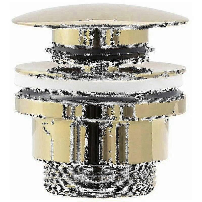 Universele Click-Clack Wastafelafvoer met Gouden Afwerking - Past op de meeste spoelbakken, XC-model
