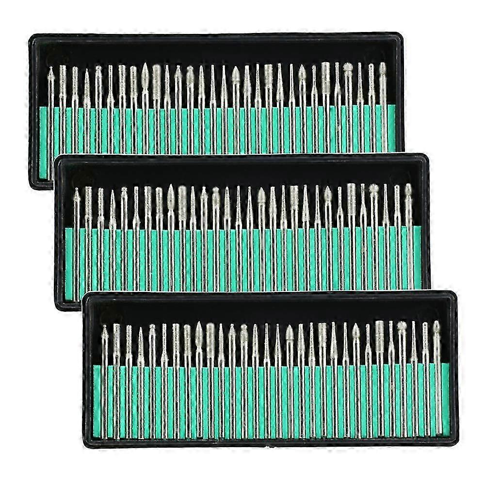 الماس لدغ بت حفر الزجاج المعادن الأحجار الكريمة لأداة دوارة طحن Dremel ، 90 قطعة 1/8 بوصة (3 مم)