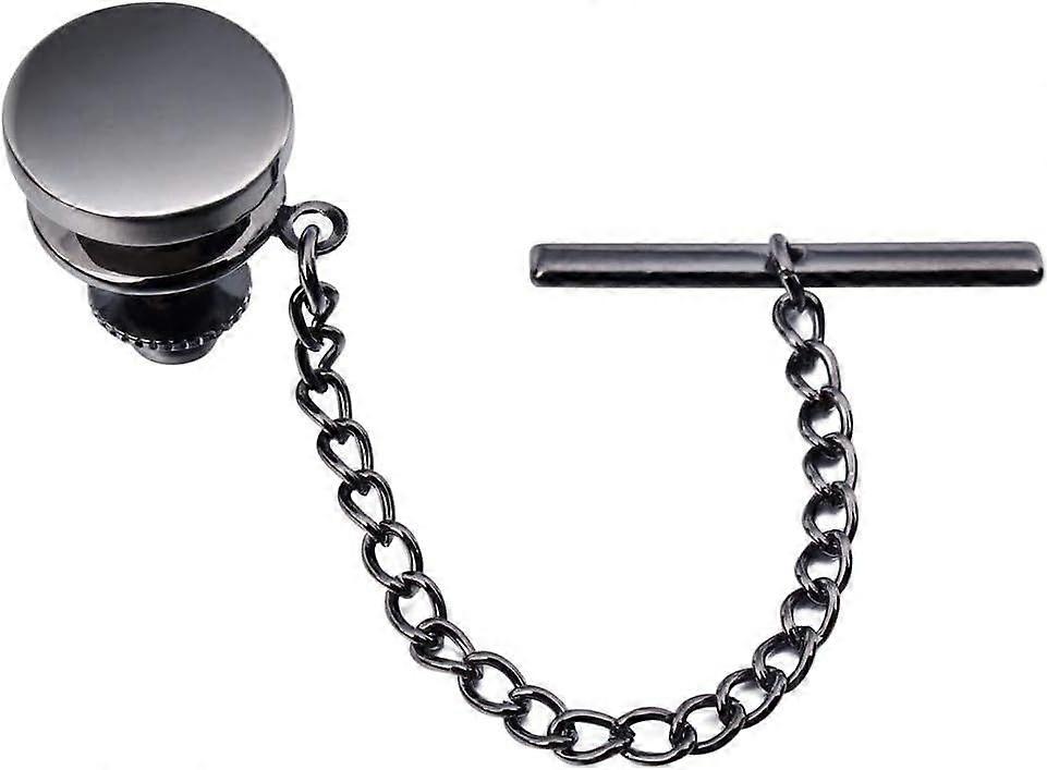 Mini Tie Pin for Men, Tie Tack with Chain for Men's Necktie, Tie Tack Gift Set