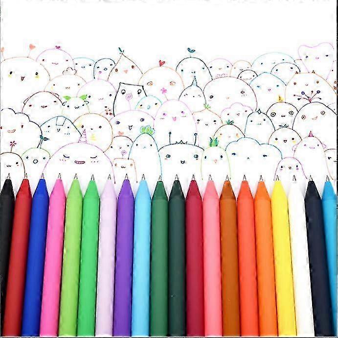 KXJ-Retractable Gel Pens, 20 Assorted Colors
