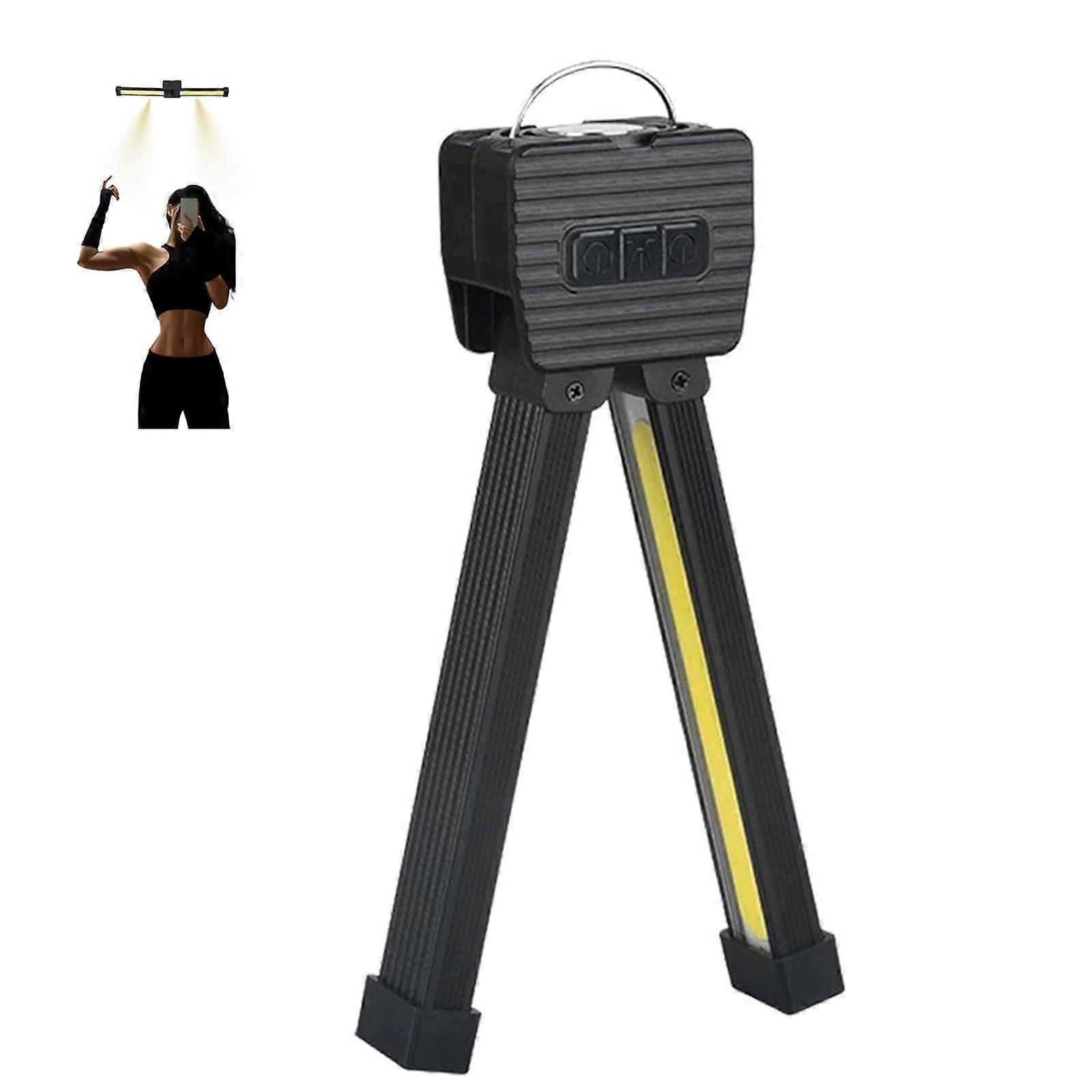 Posing Lamp USB Rechargeable Magnetic LED Work Light, 7Level Dimming, 4 Light Modes, Portable Gym Lighting