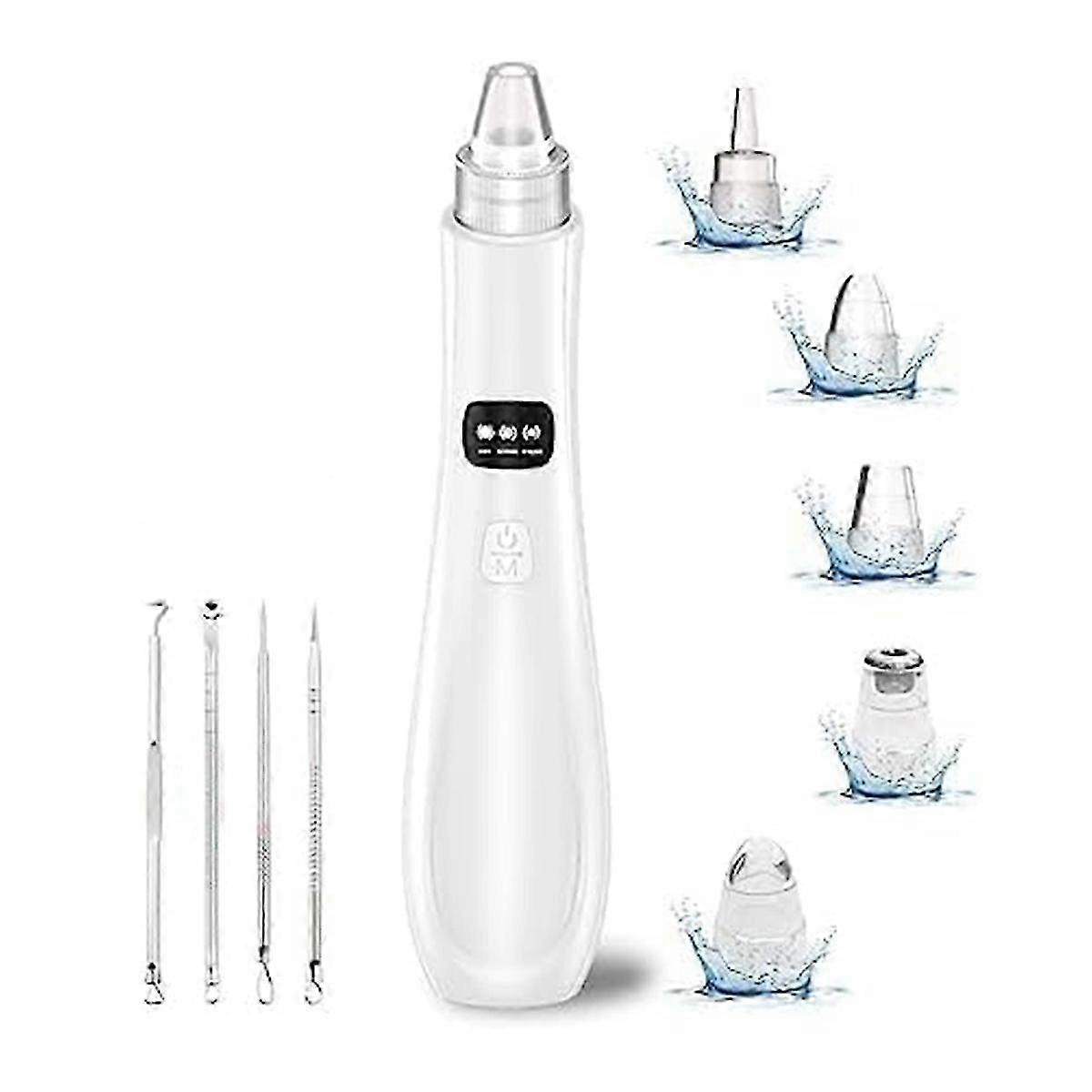 Blackhead Remover Pore Vacuum,5 Suction Power,4 Probes
