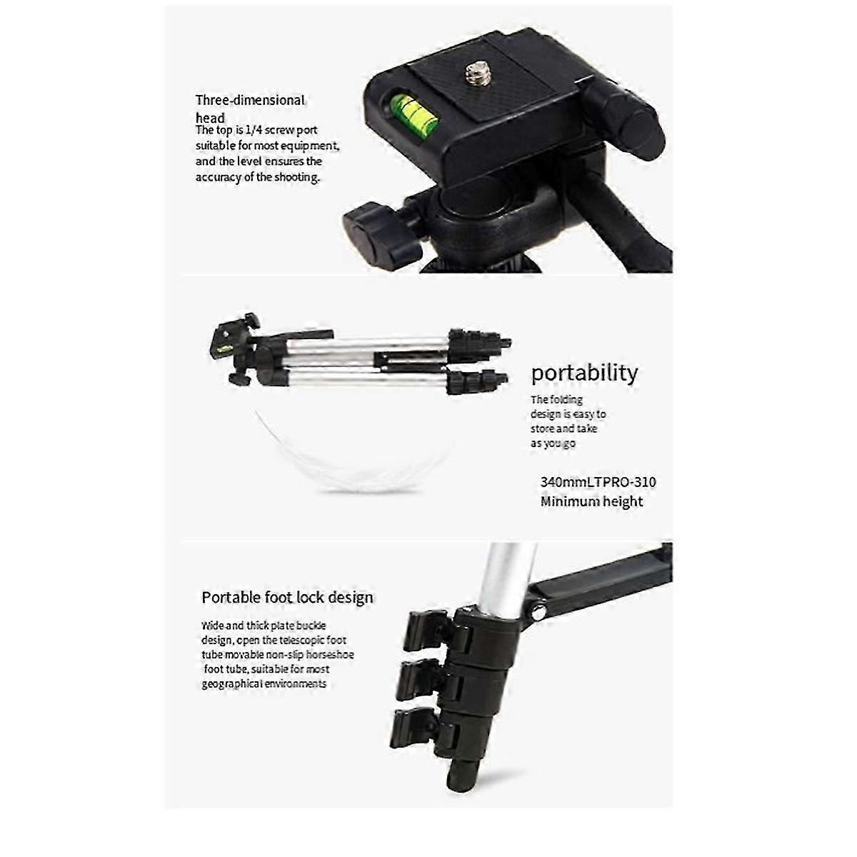 Laser Level Tripod Adjustable Height Tripod Bracket Tripod Stand