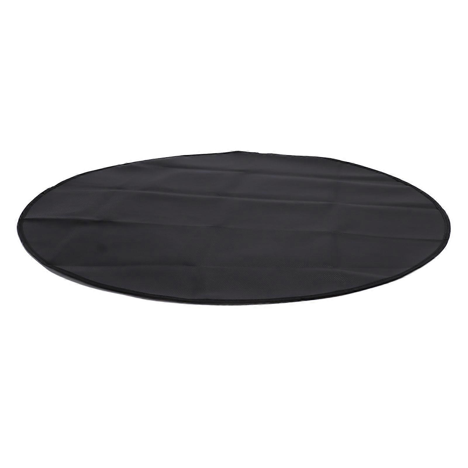 BBQ Mat Round 24in 2-Layer Silicone Coated Fireproof Grill Pad