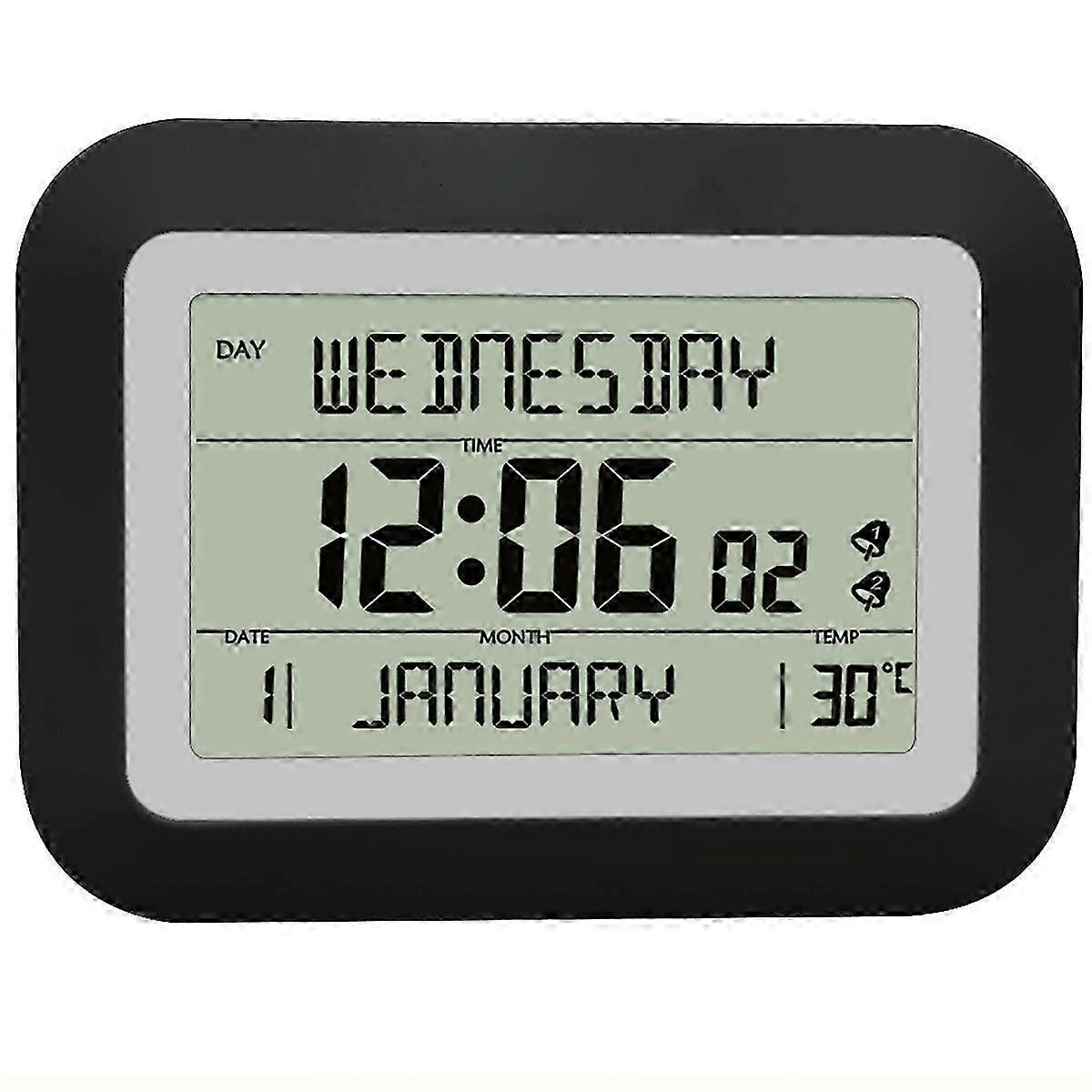 Electronic Led Alarm Clock LCD Digital Alarm Clock Large Screen A
