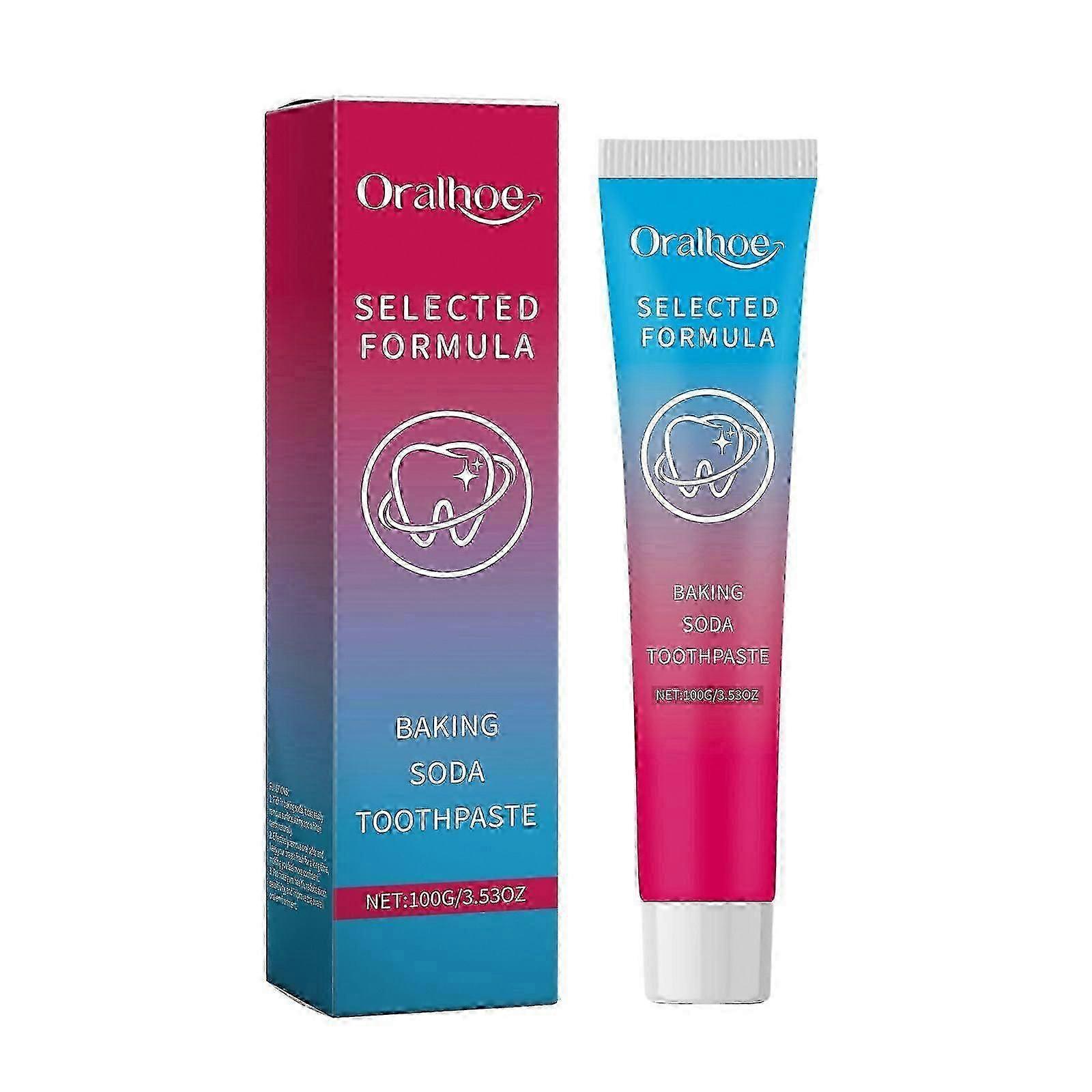 Oralhoe Jedlá Soda Zubní pasta Máta Čerstvé zuby Čištění zubů Bloom Smile Čištění zubů Péče o zuby Zubní pasta