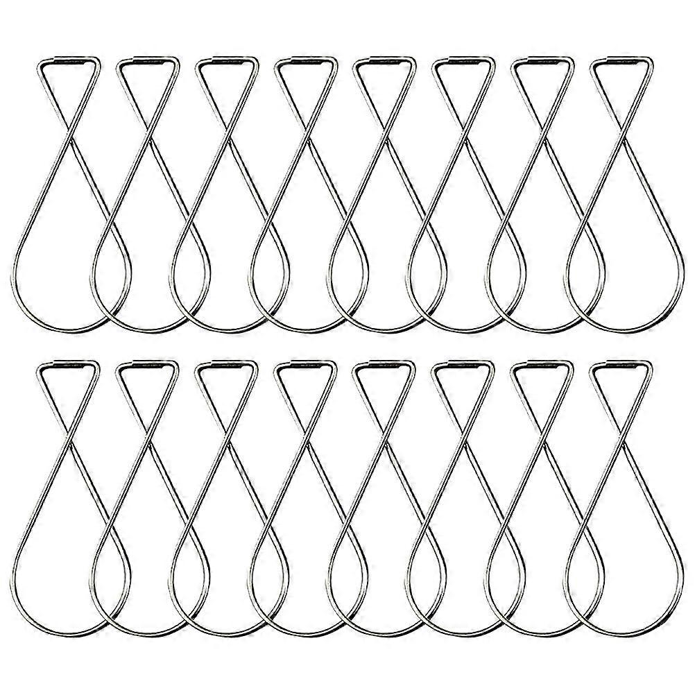 Drop Ceiling Hook Clips For Hanging Decorations In Home Use 6.3X2.8Cm Steel 100Pack
