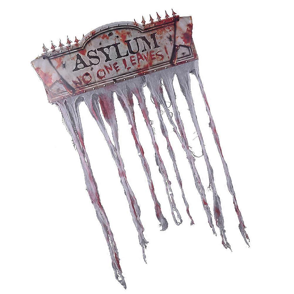 Halloween Fabric Door Curtain Blood Gauze for Decoration Dark Red