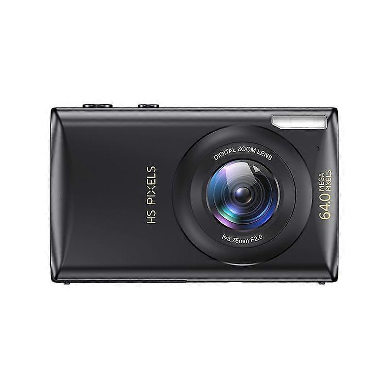 Digital Camera, Compact 4K Vlogging Camera for Beginners, 64MP 18x Digital Zoom Auto Focus(black)