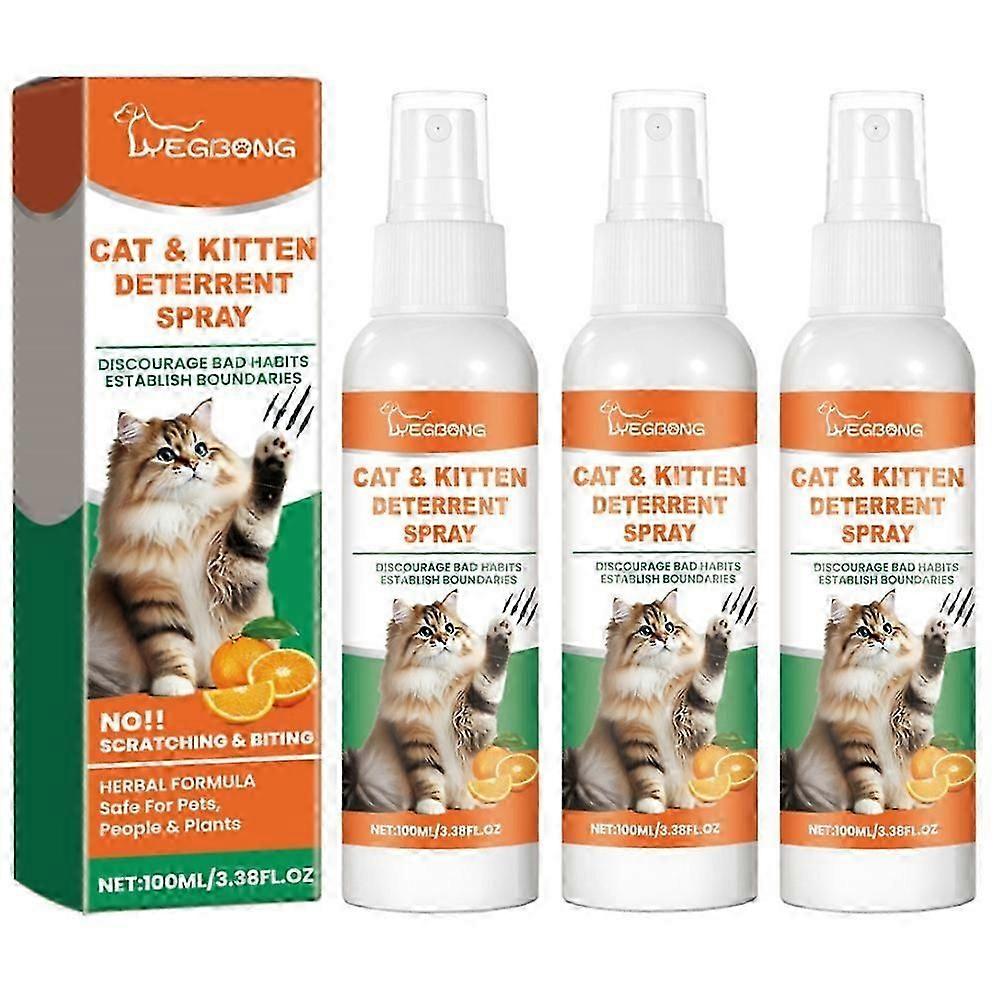 Cat Deterrent Spray Natural Scratching Cats Anti Scratch Spray No Stimulation Orange Fragrance Sofa Furniture Protectors