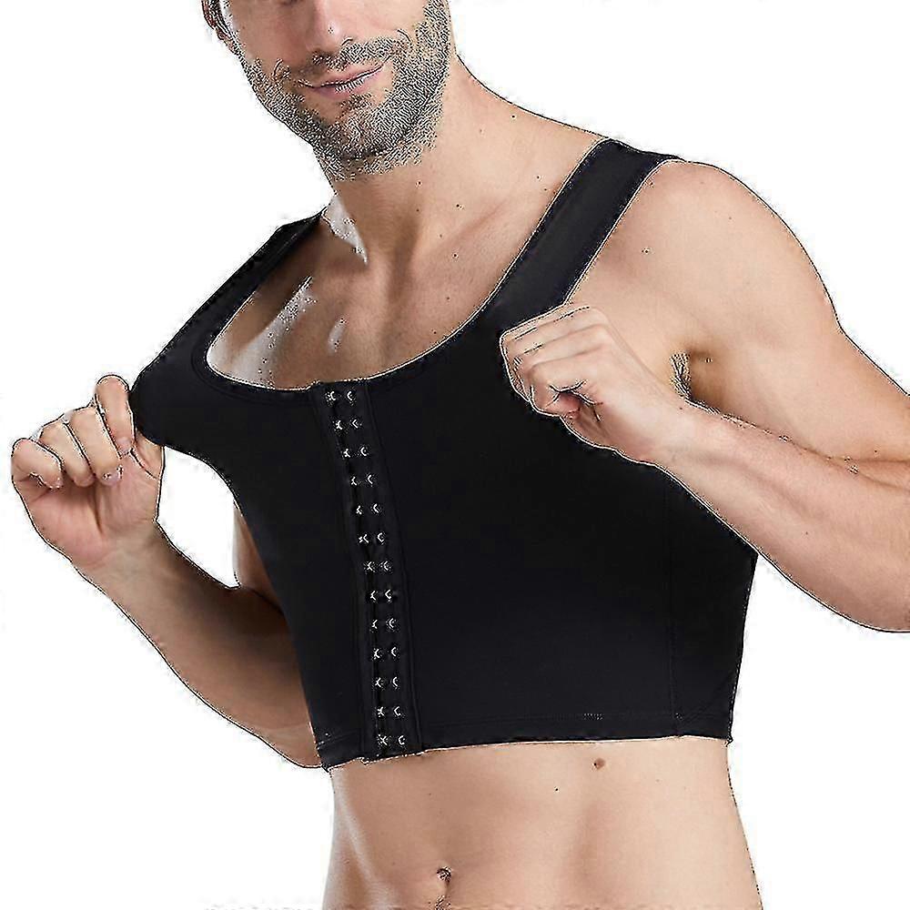 الرجال ضغط مشد الجسم المشكل دبابة قمم سترة ثلاثة الصدور التخسيس Shapewear قميص داخلي