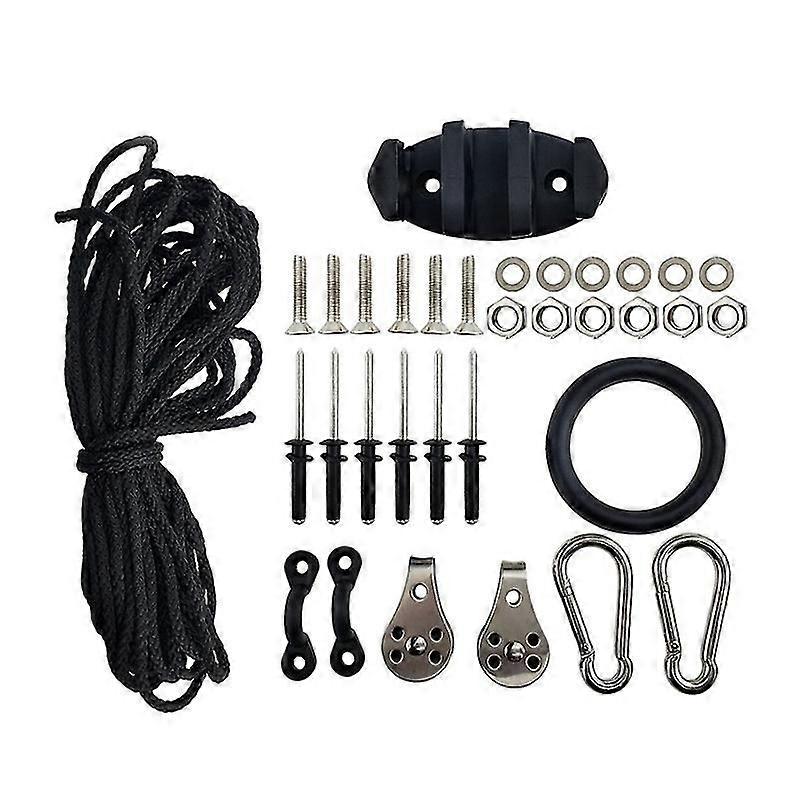 Kit chariot d’ancrage Système gonflable robuste de kayak de canoë d’ancrage avec accessoires