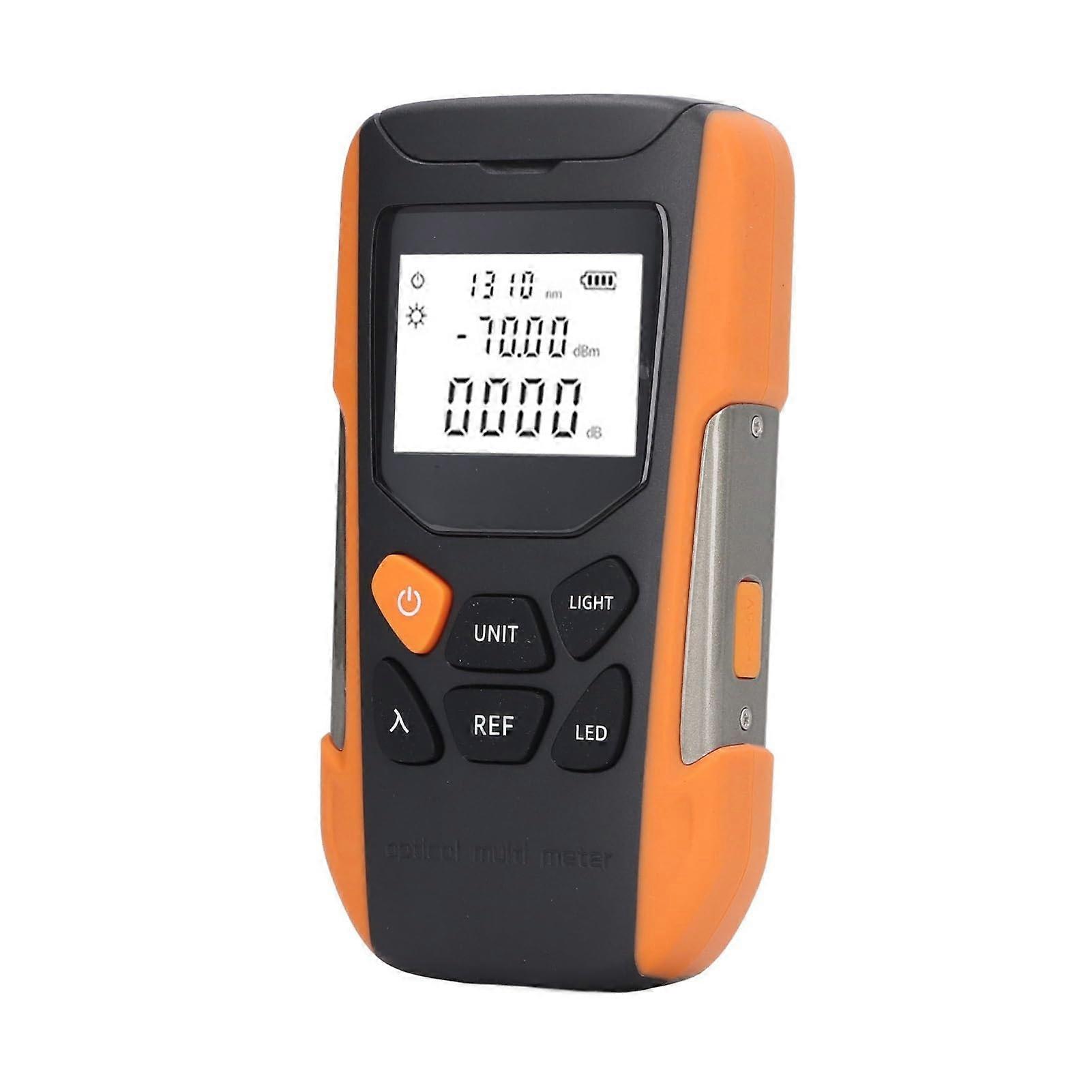 Fiber Tester 2.5mm Universal Interface Optical Fiber Power Meter Portable Data Calibration for Fibre Cabling System