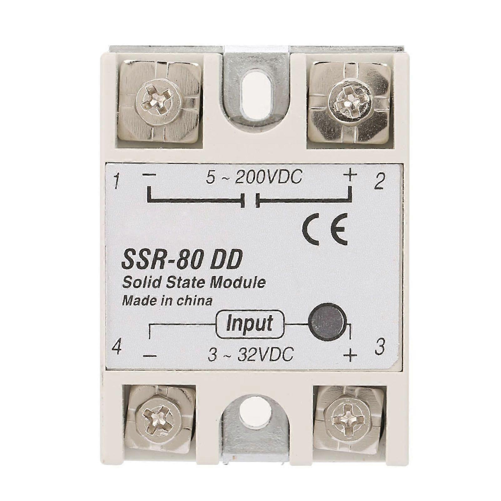 DCAC Industrial Solid State Relay SSR80DD 80A 332VDC to 5200 VDC