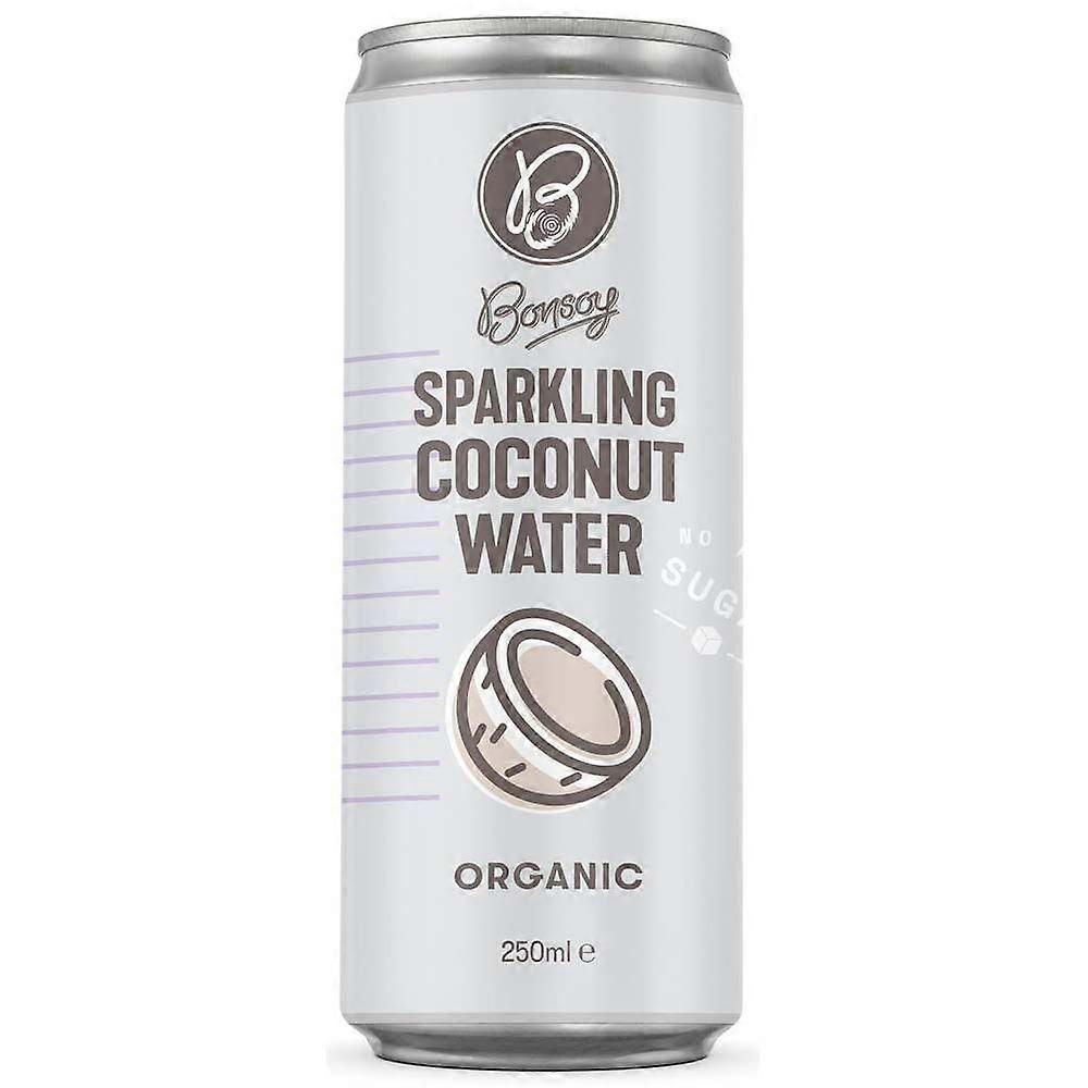 Bonsoy Organic Sparkling Coconut Water - Original 250ml - 12 Pack