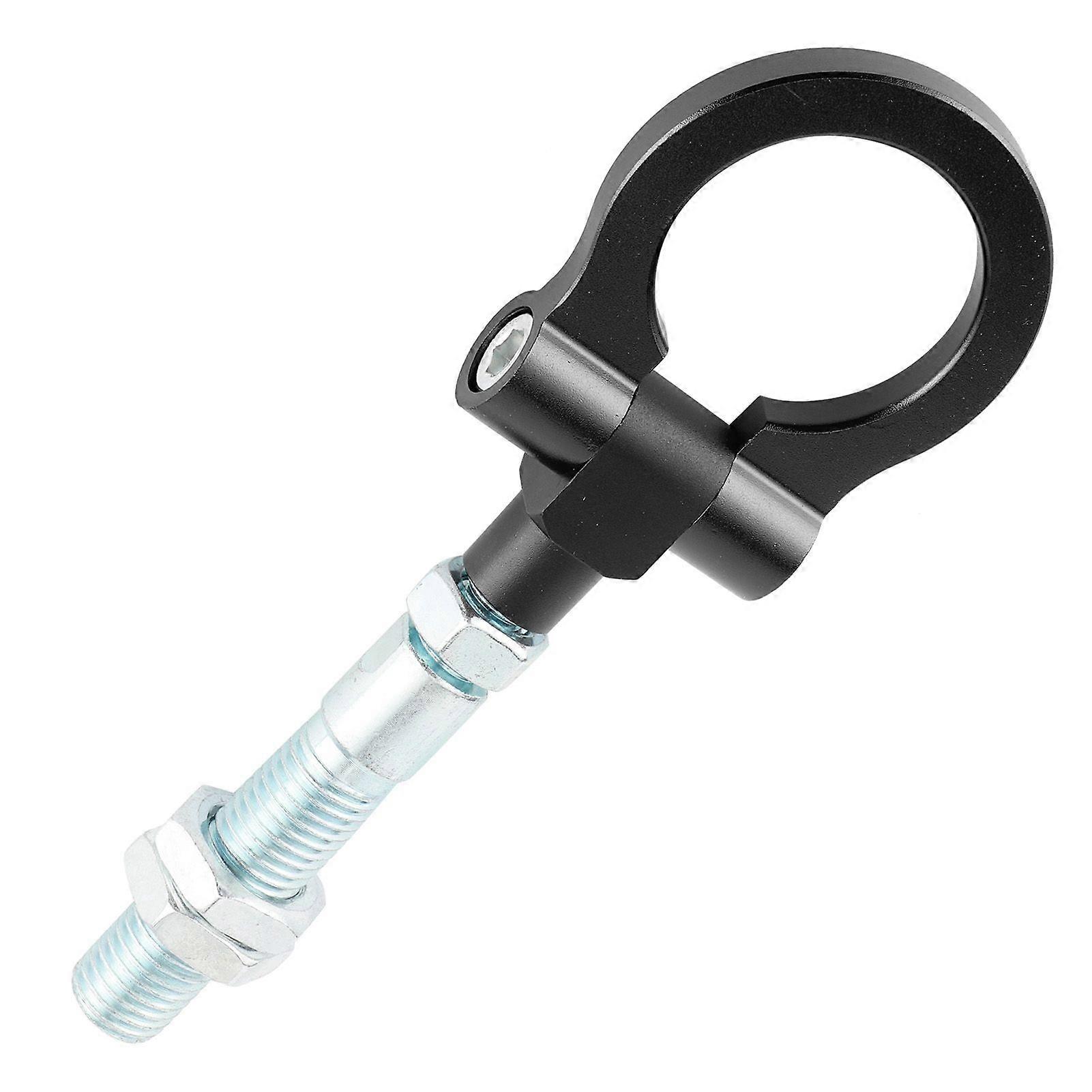 Heavy Duty Tow Hook Red Folding Ring Racing Car Refitting Fit for Hyundai Veloster 20122017Black