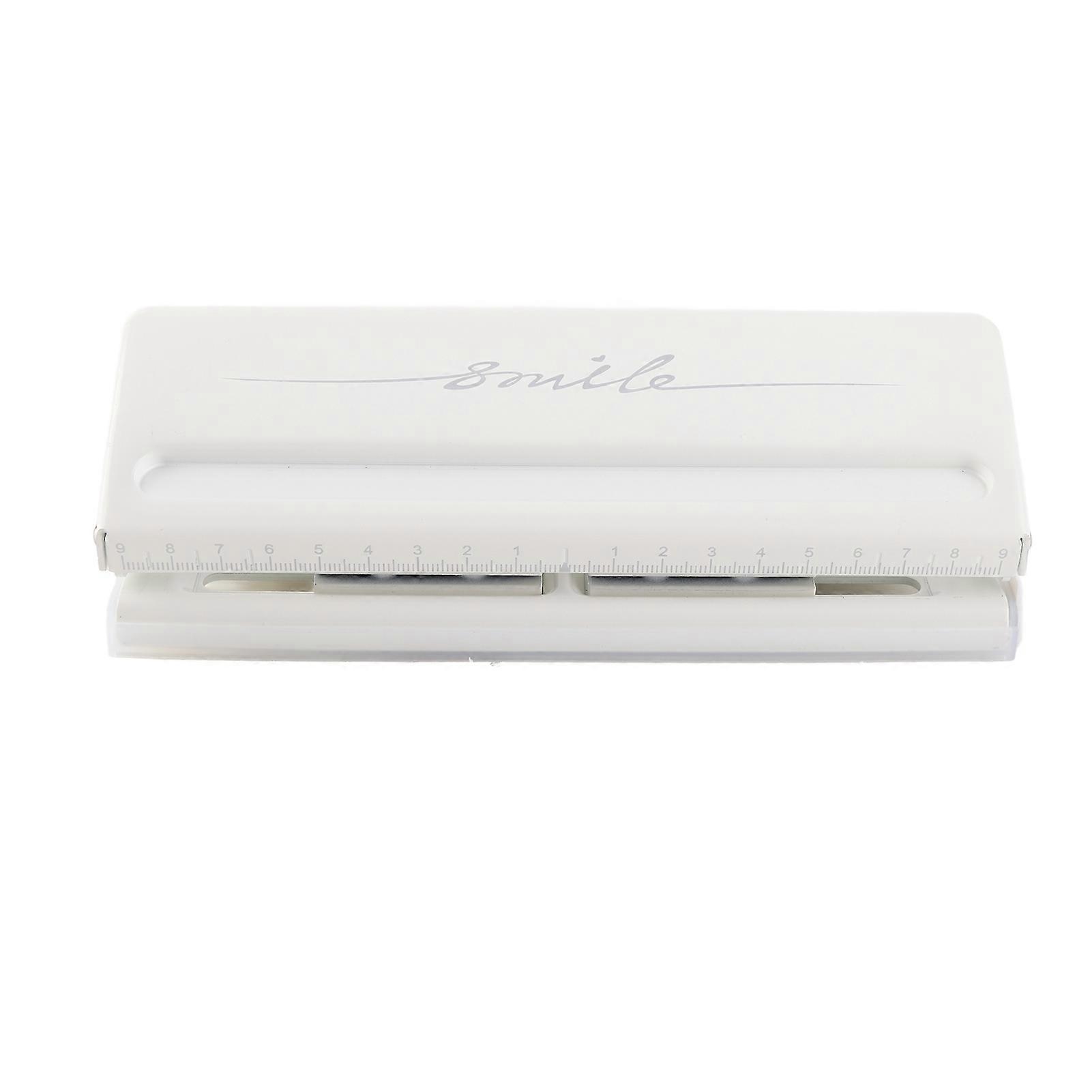 Paper Puncher Adjustable Pitch 6 Holes Loose Leaf Paper Binding Hole Puncher for A4 A5 A6 B7 Paper