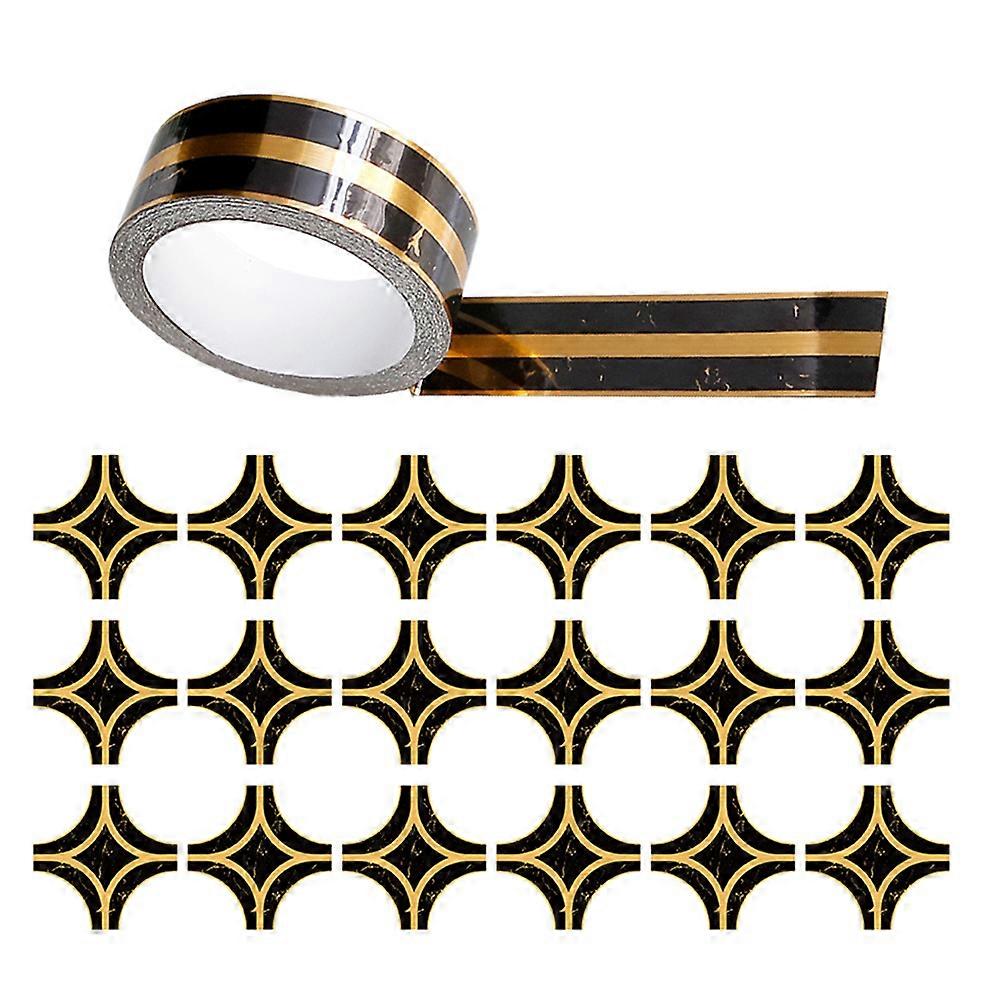 Tile Sealing Sticker Floor Tile Decals for Home Decoration Pvc Black Material Used for Floor Decoration 1Set
