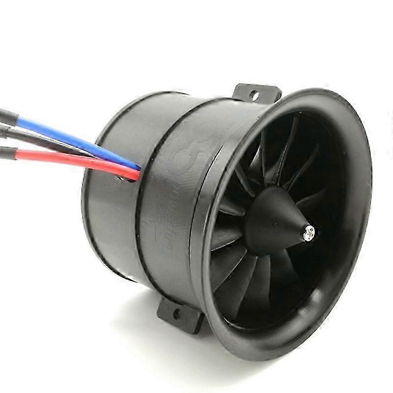 Suitable for 70mm 12-Blade Ducted Fan EDF Unit with 4S 3400KV Brushless Motor for RC Airplane