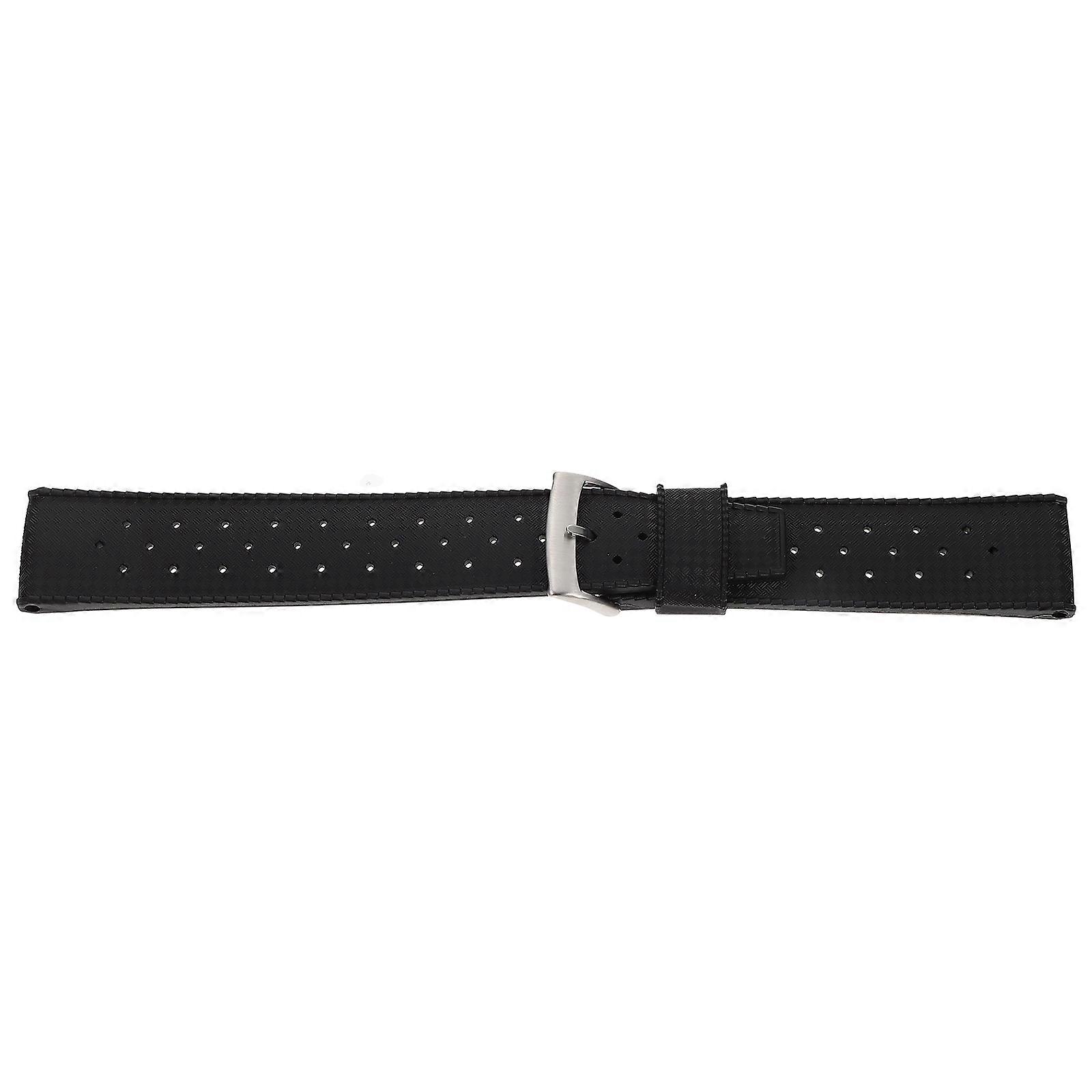 Black Silicone Watch Band for Watch Supply Comfortable Replacement Strap