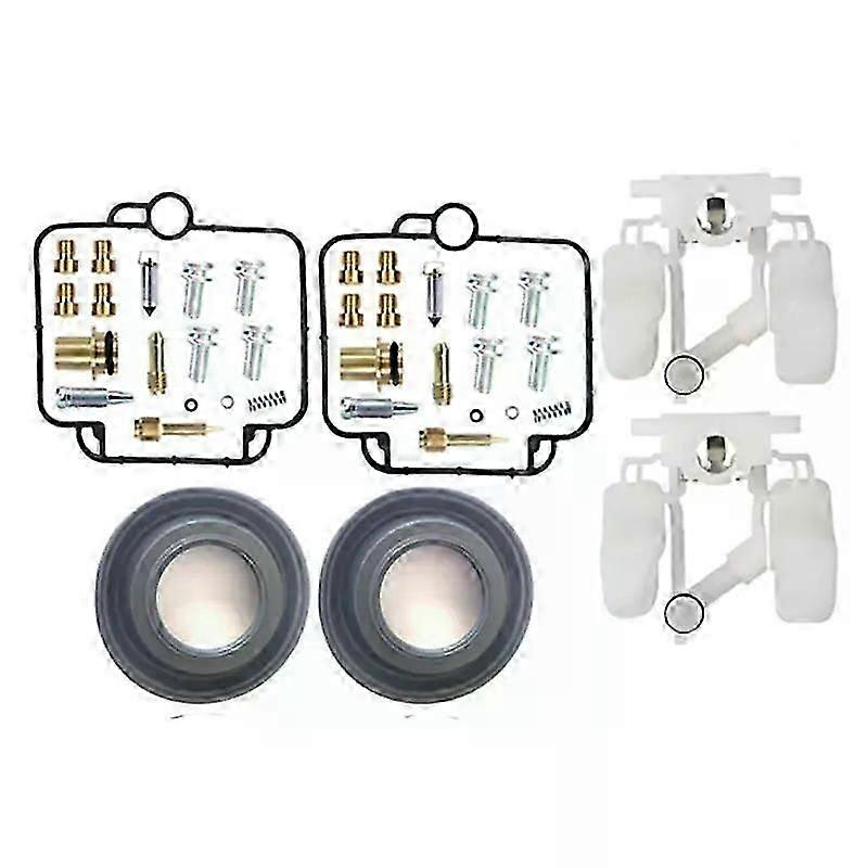 スズキDR750 DR750S 1988-1989 DR 750 750Sオートバイキャブレター修理キット燃料システムフロートプランジャーダイヤフラムに適用可能