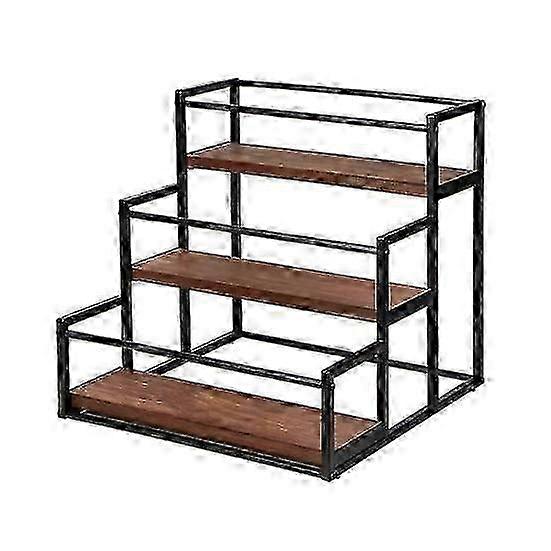 3-lags kaffesirupstativ 12 flasker sirupholder kraftig krydder