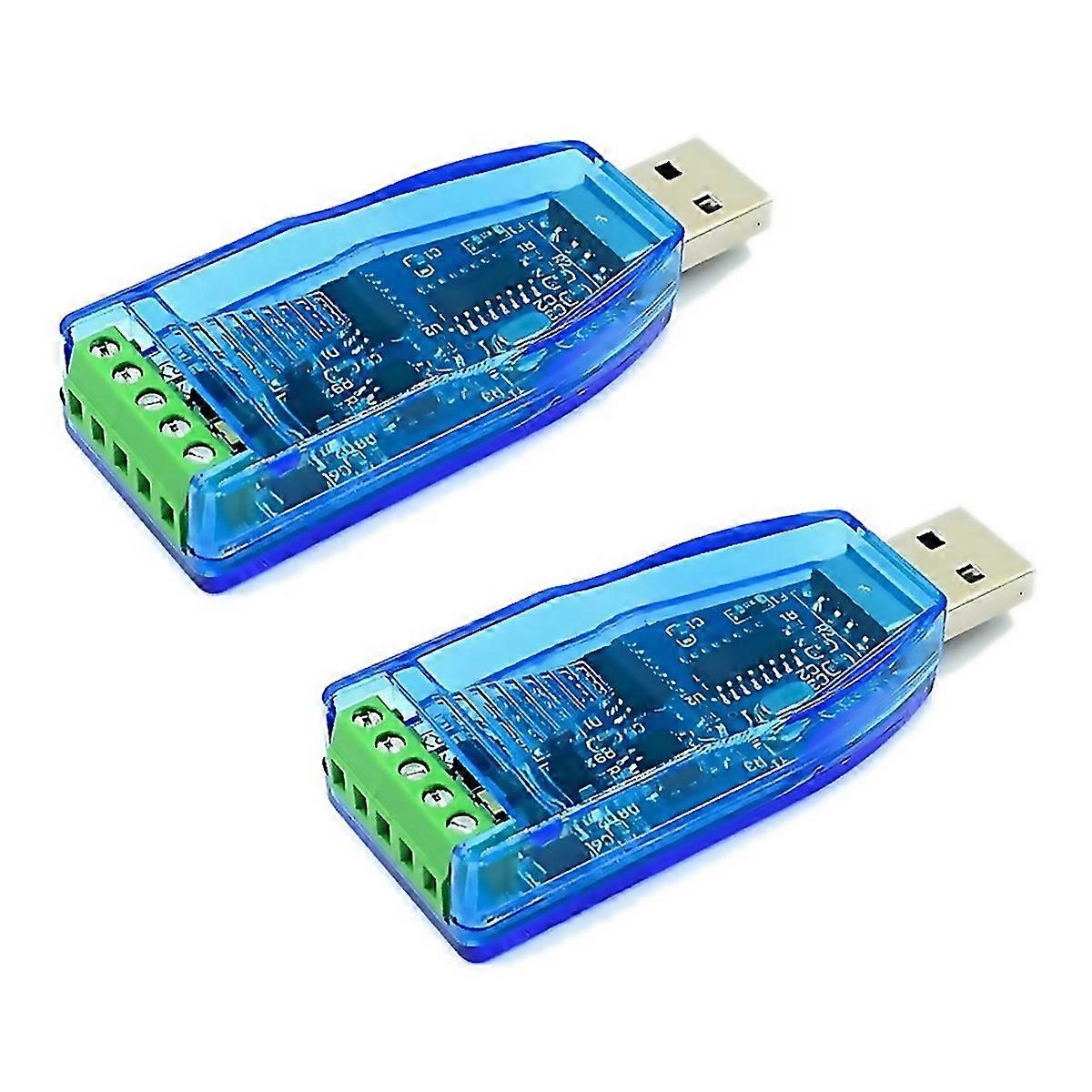 For 2pcs Usb To Rs485 Converter Isolate Module Upgrade Industrial Tvs Esd Protection Ch340e Standard