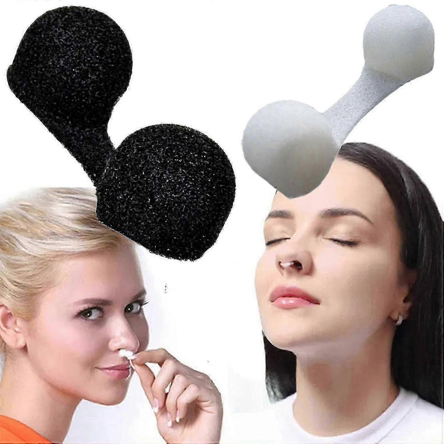 50pcs Disposable Nose Filter Sponge Nosebleed Nose Congestion Spray Soft Dust Removal