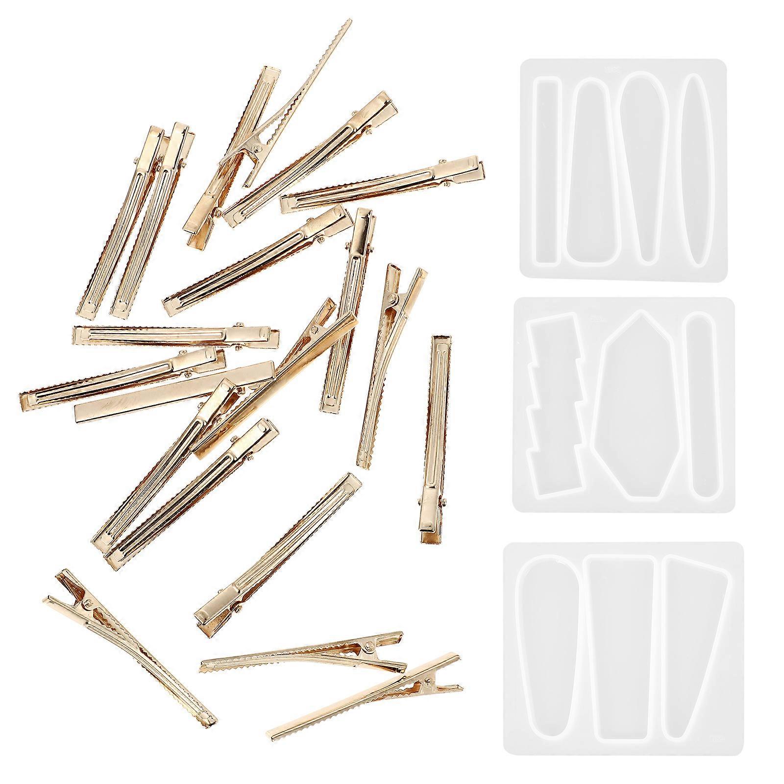 Silicone Mold 1Set Assorted Color Hair Clip Mold with Reusable Features for DIY Use