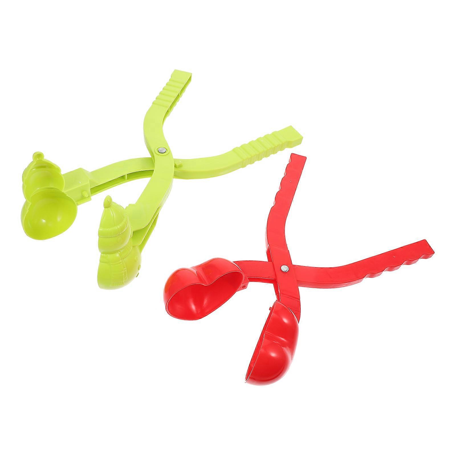 Creative Snow Toys Kit 2Pcs Making Tools For Kids Winter Outdoor Fun 33x11cm Enjoyable Fights