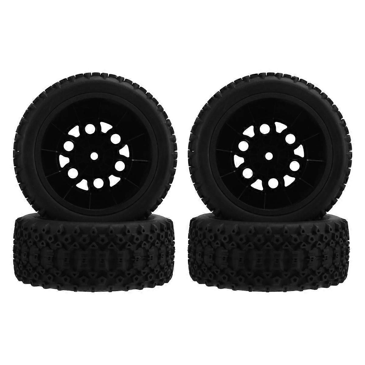12mm Hex Wheels Tires Set with Foam Inserts Compatible with Slash 2WD