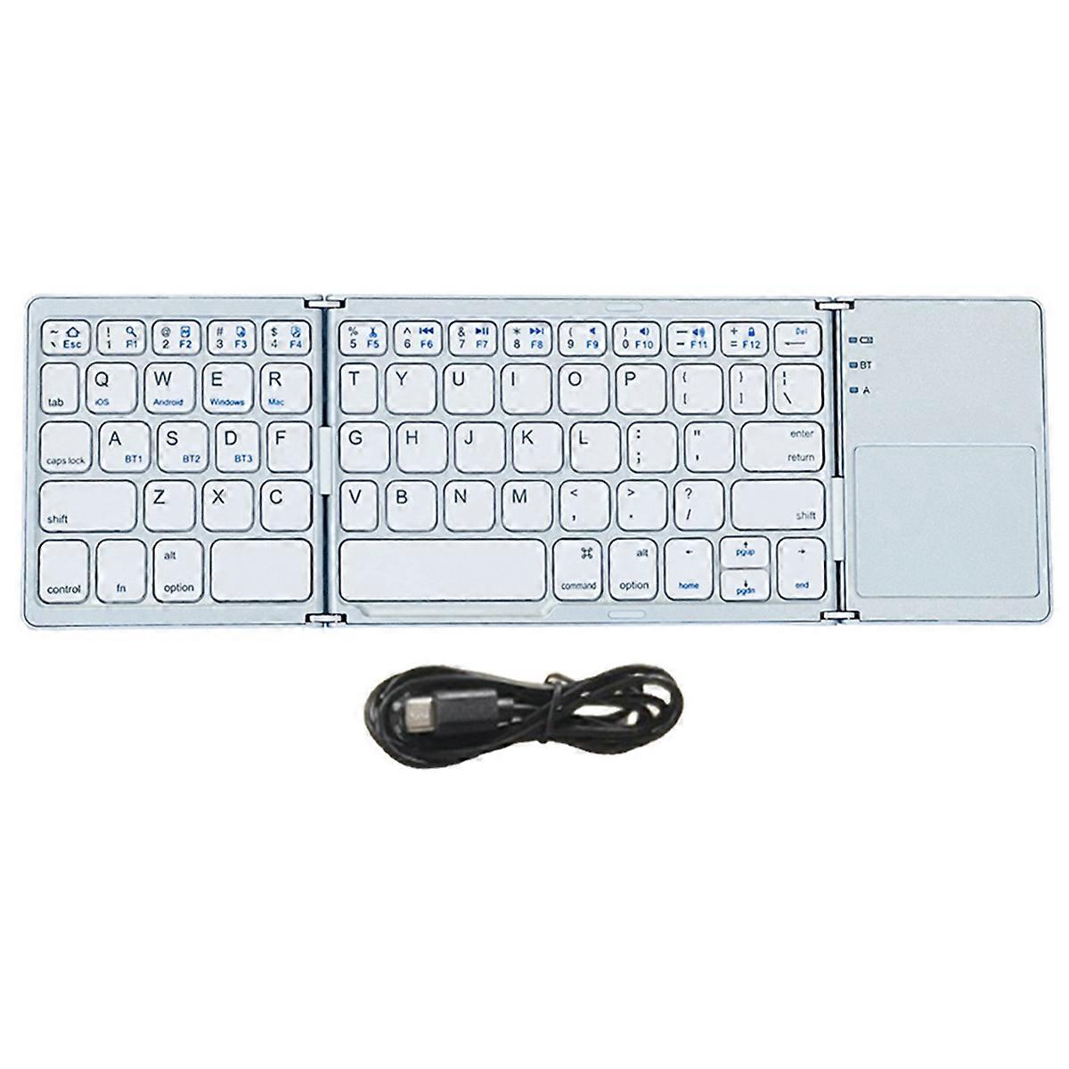 Bluetooth Keyboard for IOS/Android/ Tablet Keyboard Silver