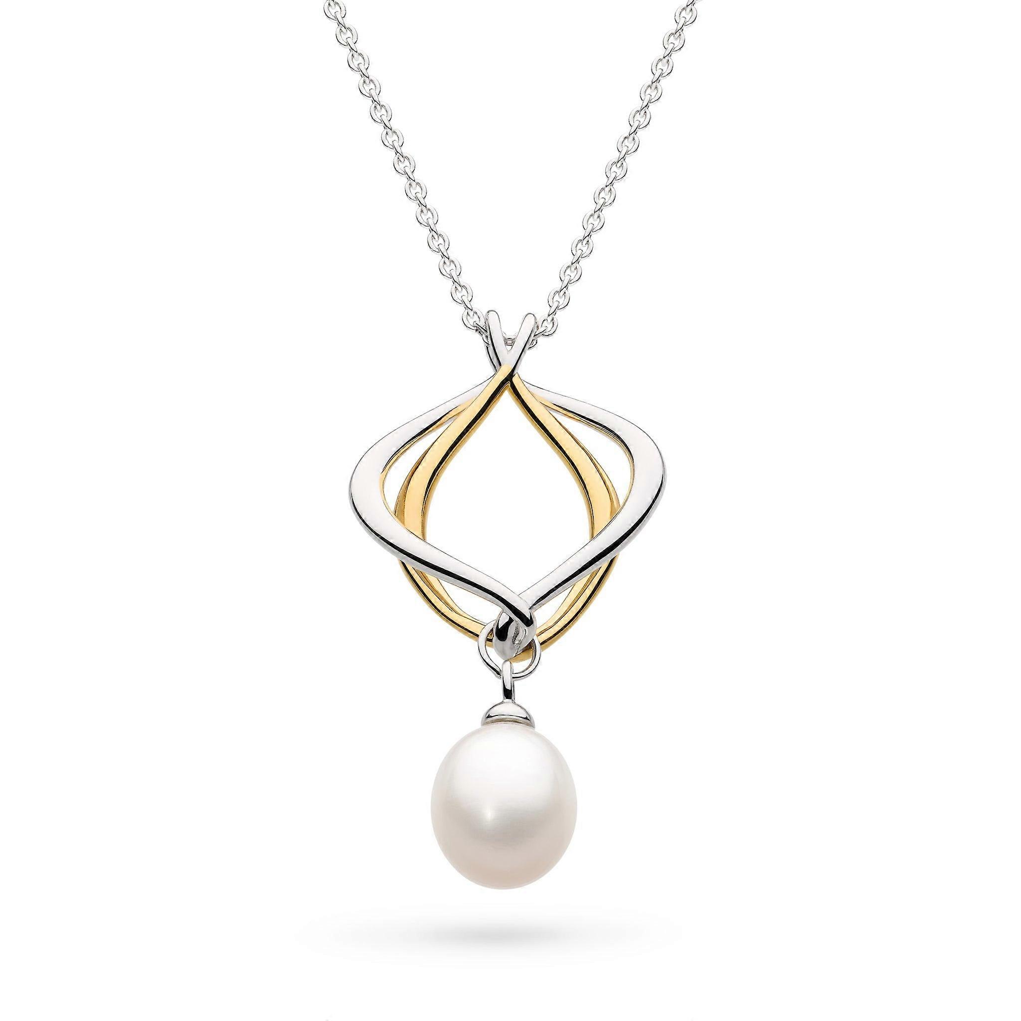 Kit Heath Alicia Pearl Golden Gold Plated 18" Necklace 90021GFP
