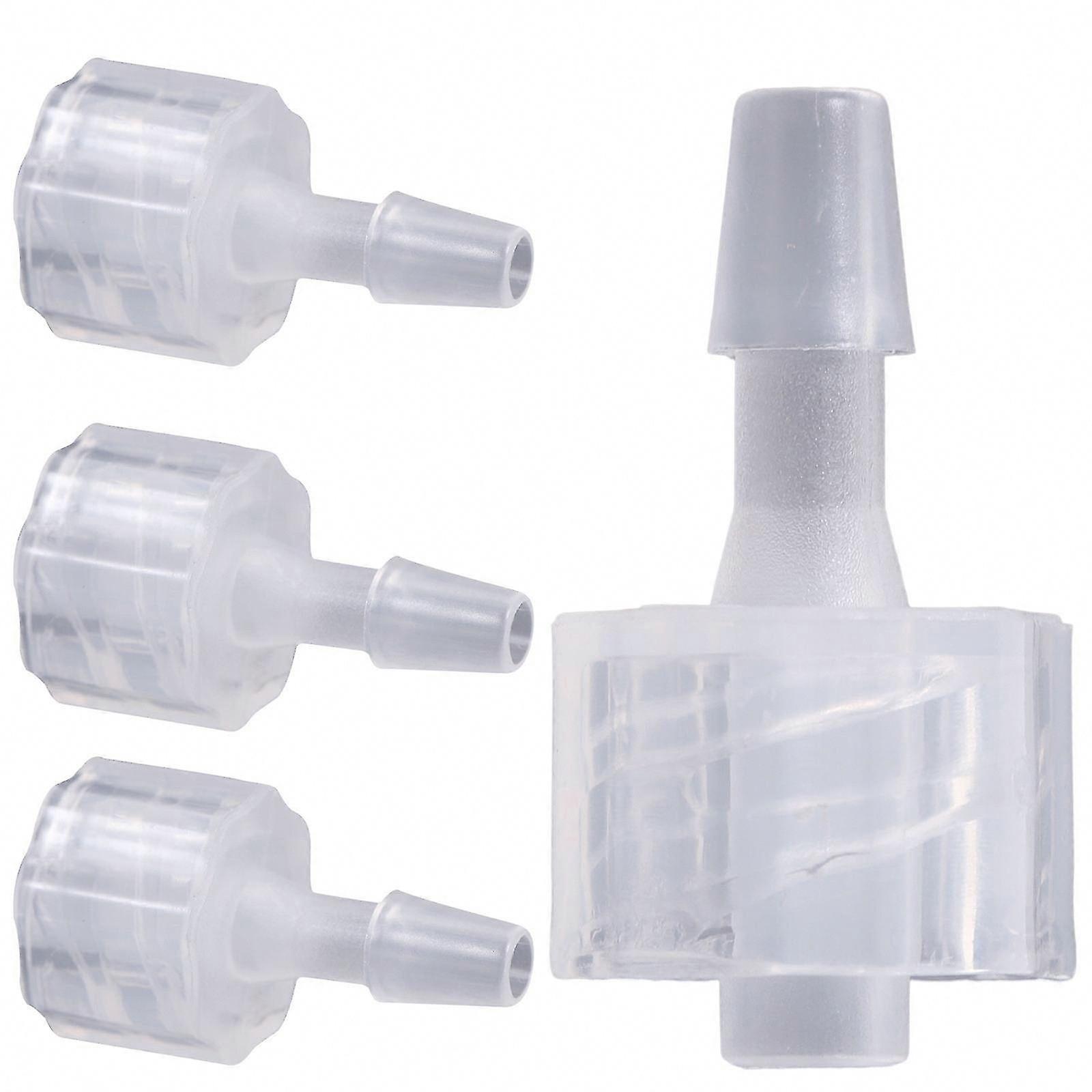 8pcs Luer Lock Connector Adapter PP Plastic Hose Coupling Internal Thread for Luer Lock Needle Tubes Lightweight Flexible Industrial Pipe