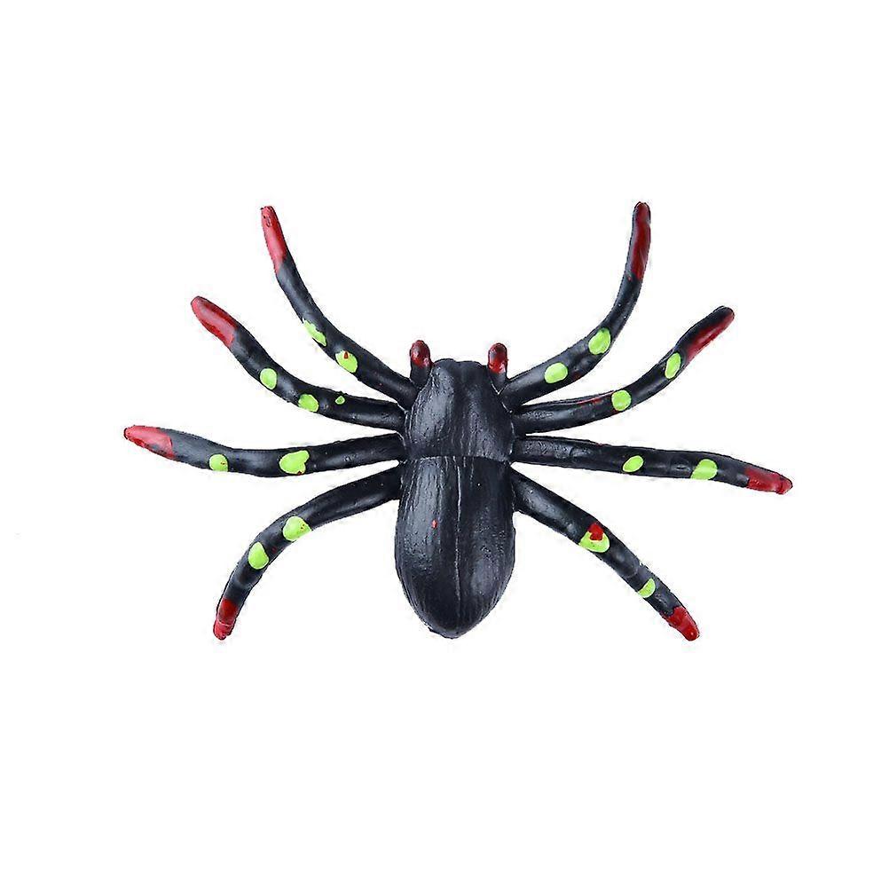 10PCS/Set Small Size Halloween Tricky Toy Plastic Simulation Spider Toy Set