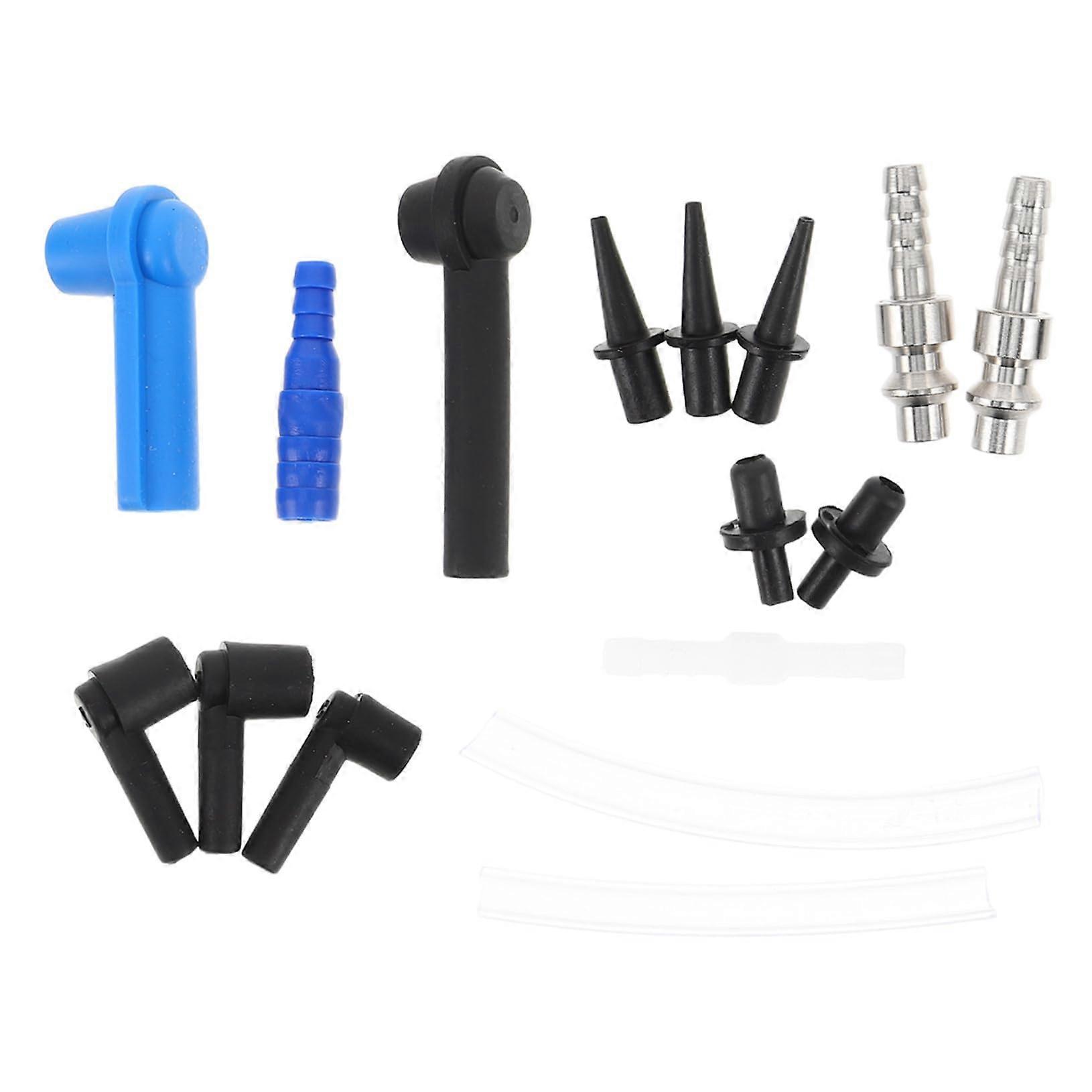 Brake Fluid Bleeder Kit 16Piece Adapters, Universal Car Brake System Compatibility, Strong Plastic Alloy, Easy to Use