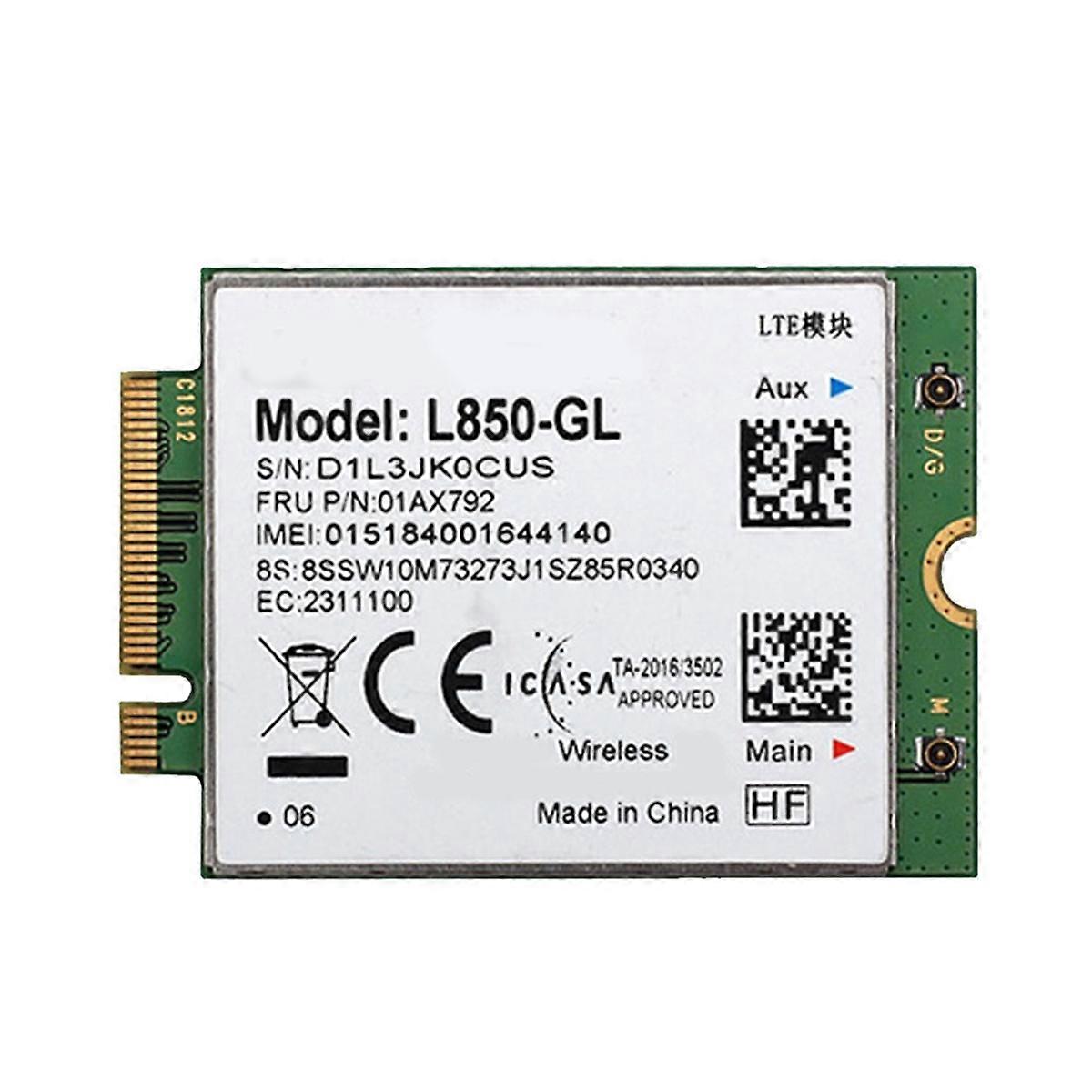 L850- WWAN Card 01AX792 M.2 4G LTE Module for X395 X1 Carbon Gen6 X280 T580 T480s L480 X1 Yoga Gen 3 L580