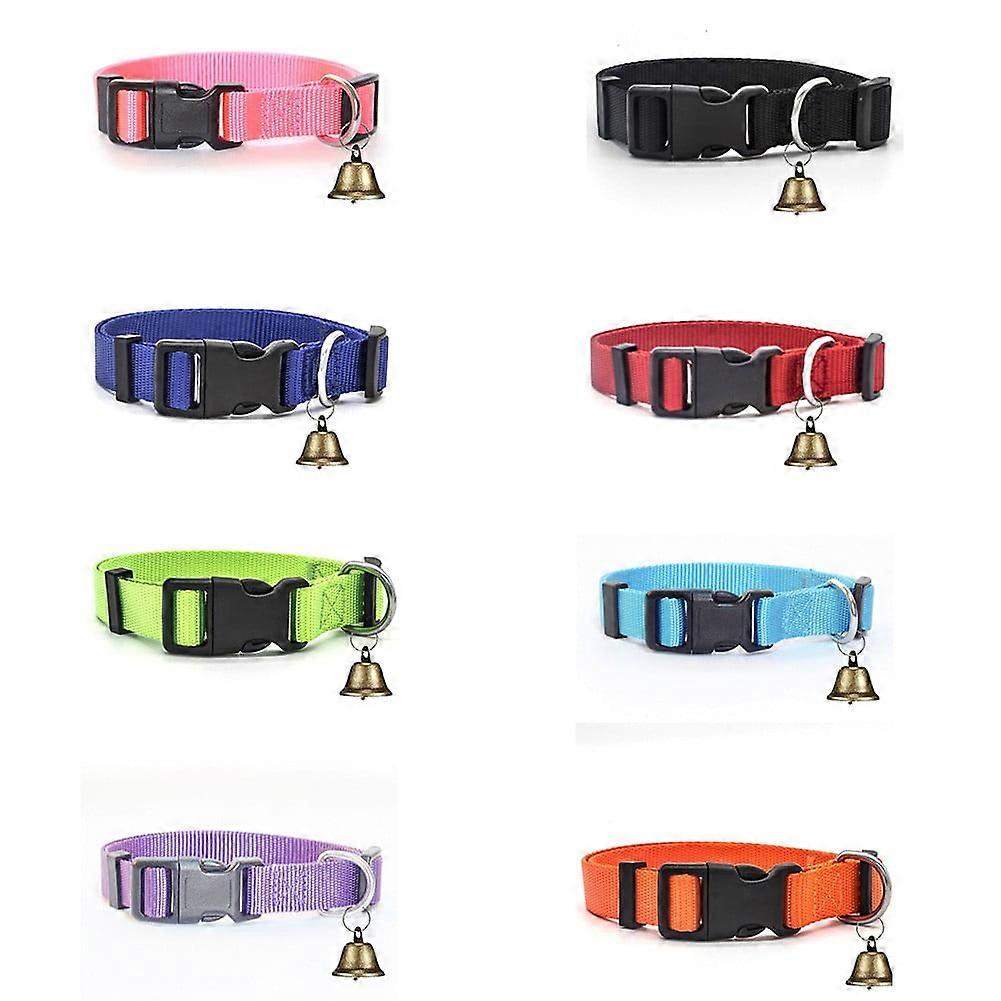 8-Pack Sheep and Goat Collar Set with Adjustable Collar and Bell