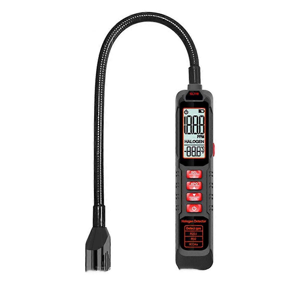 Refrigerant Leak Detector 0-1000PPM Air Conditioning HVAC Refrigerant Leak Detector HCFC HFO Tester