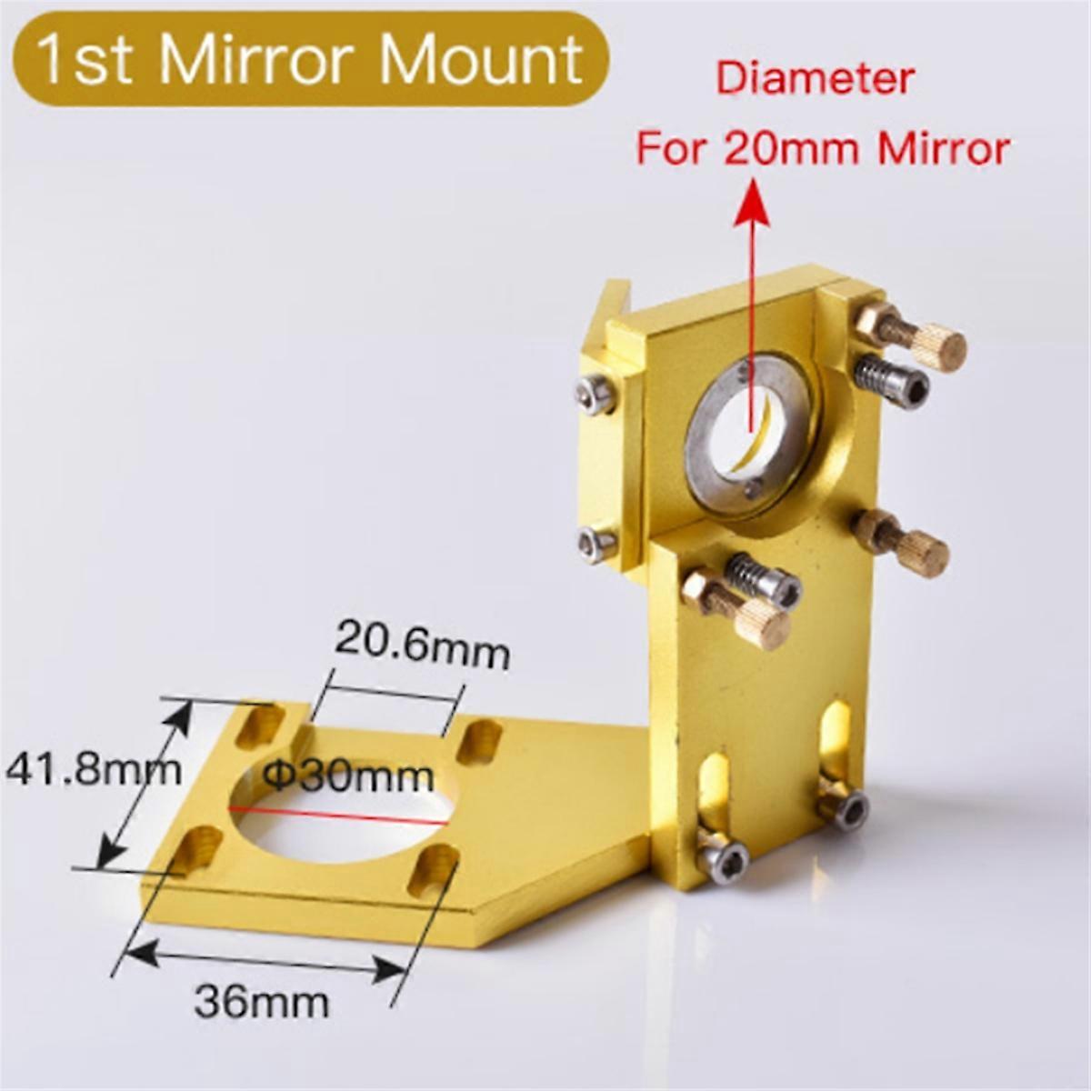 Head Set 20mm Mo Si Mirror Integrative Mount Holder for 4060 K40 Machine (20mm, Whole Set)