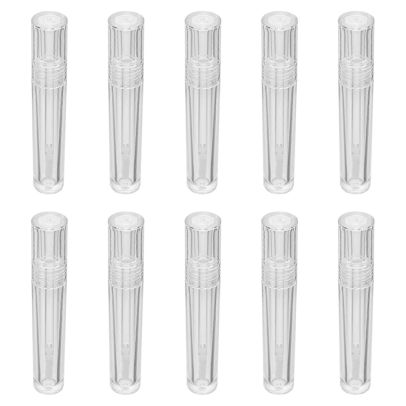 Lipstick Tubes Suitable For Women In Transparent Material Great For Sample Making And Leak-proof 3.5×0.7×4.2in Dimensions 50 Sets