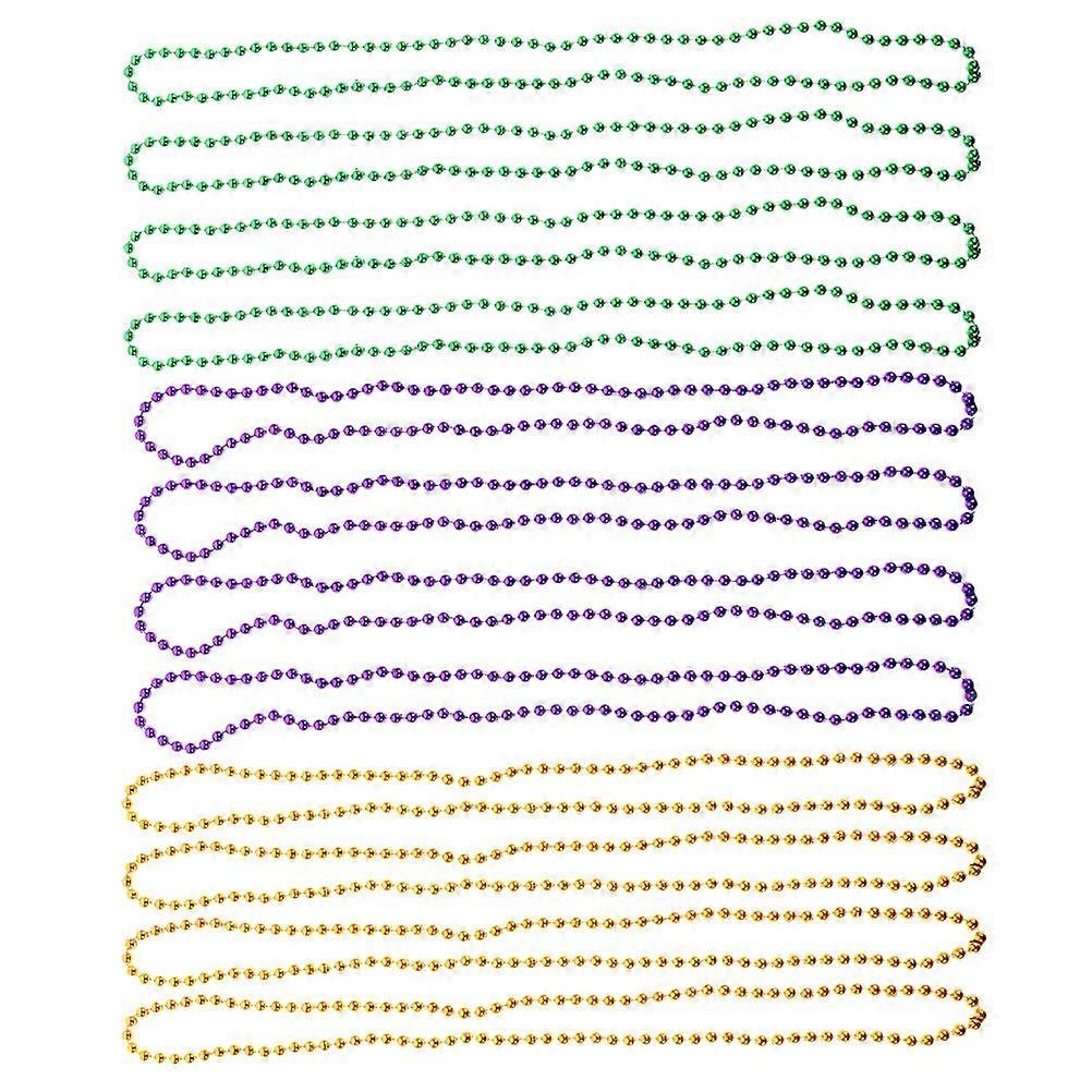 Carnival Party Beads Chain Accessory Suitable For Theme Parties Assorted Color Fancy Dress 60 Pcs
