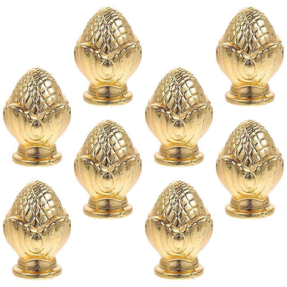 Lamp Finial Caps Golden Zinc Alloy for 24Pcs Lampshade Holder Decoration