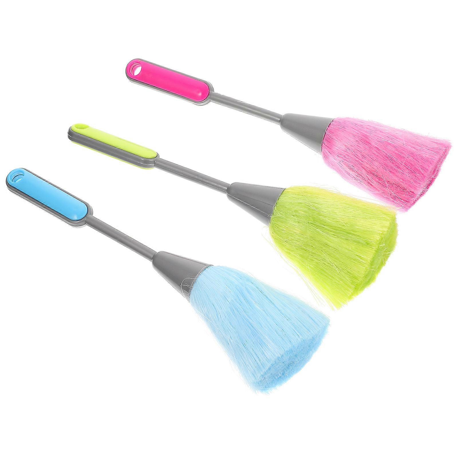 3Pcs Multifunctional Cleaning Brush Small Portable For Tabletop Dusting Plastic Supplies
