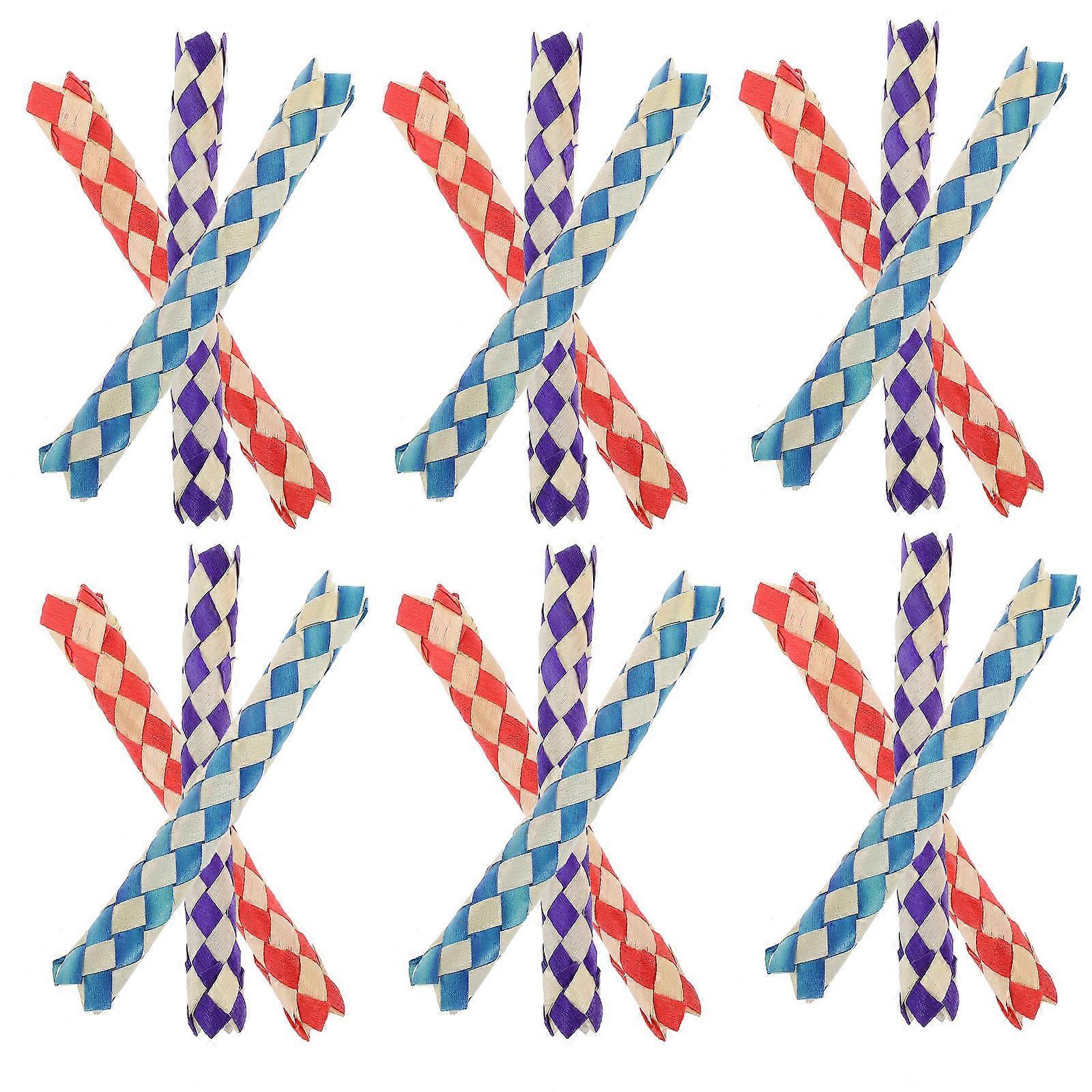Bamboo Finger Trap Game Party Favor Toy Suitable For Parrot Owners 120Pcs