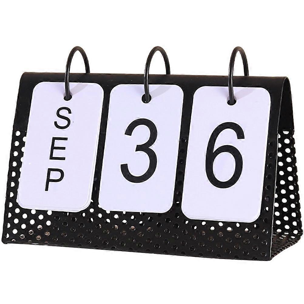 Metal Desk Calendar 2023 3Pcs Decorative Organizing Tool For Bedroom Home Tabletop Rectangular Style