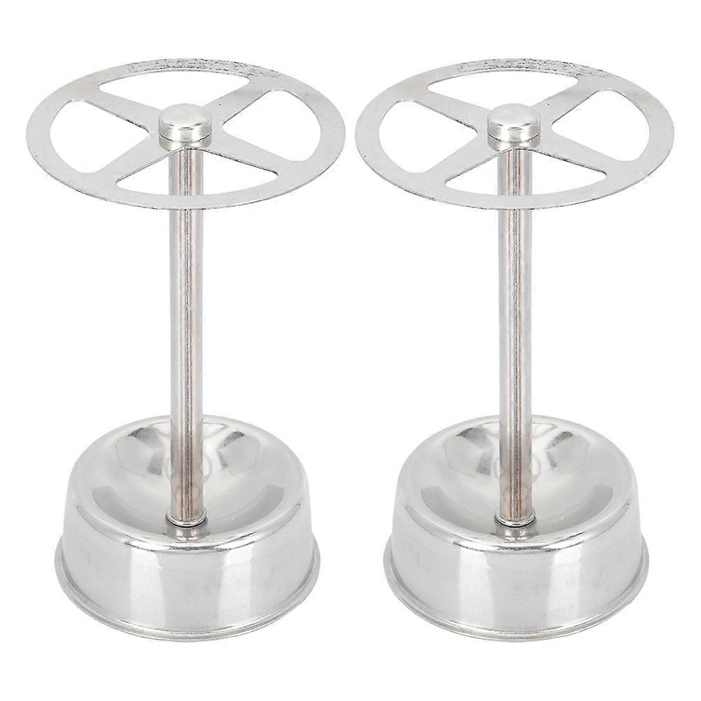 Toilettry Organizer Stainless Steel Open Design Silver 4.7×2.8×2.6in Multi-Functional Bathroom Countertop Storage 2Pcs